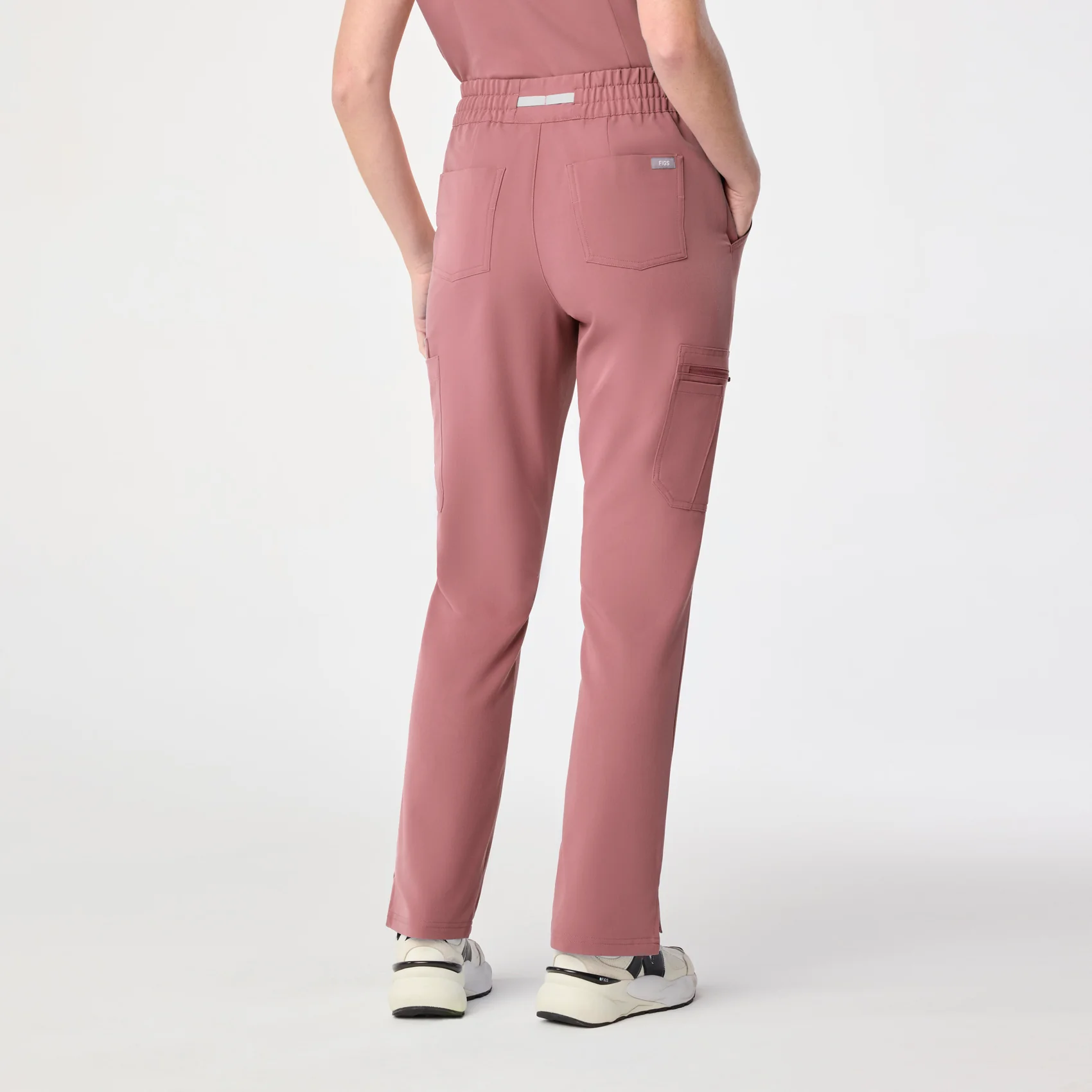 women's Mauve High Waisted Dowa - Petite Scrub Pant (3XL-6XL) - Image 4