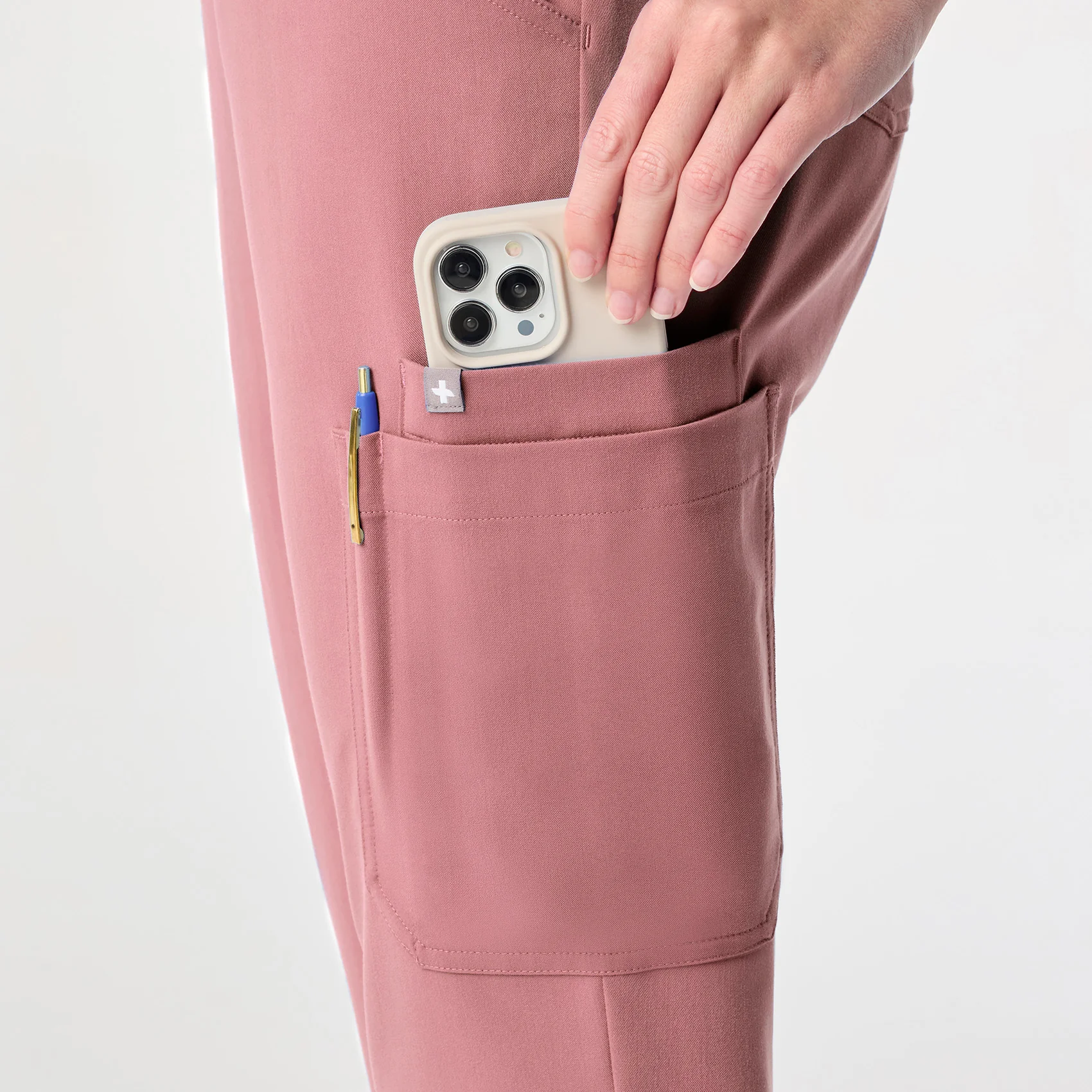 women's Mauve High Waisted Dowa - Petite Scrub Pant (3XL-6XL) - Image 8
