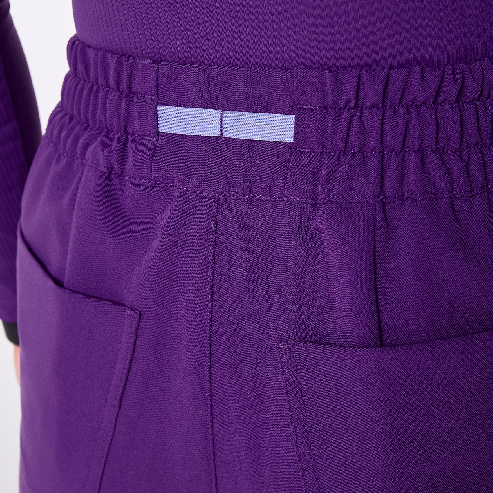 women's Digital Grape High Waisted Dowa - Petite Scrub Pants - Image 5