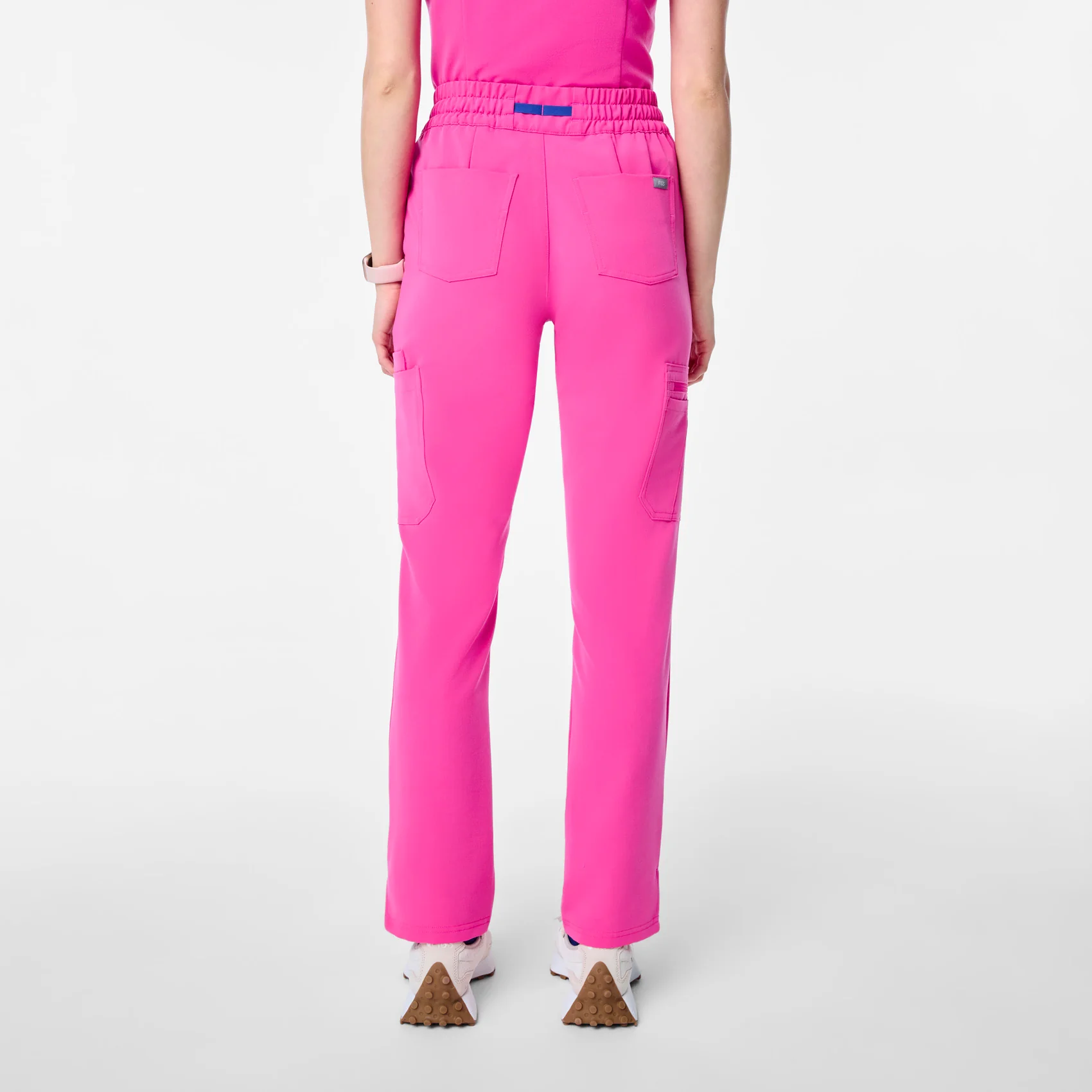 women's Rapid Response Pink High Waisted Dowa - Tall Scrub Pants - Image 4