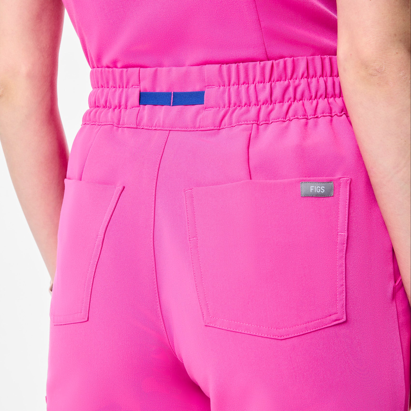 women's Rapid Response Pink High Waisted Dowa - Tall Scrub Pants - Image 8
