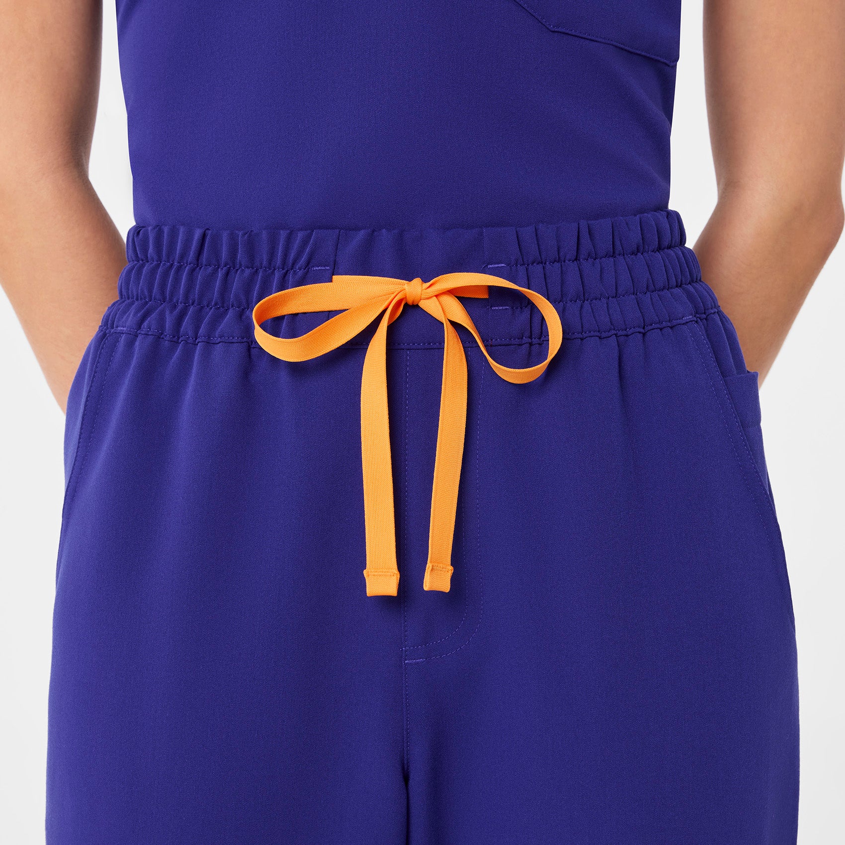 women's Deep Royal Blue High Waisted Dowa - Scrub Pants - Image 5