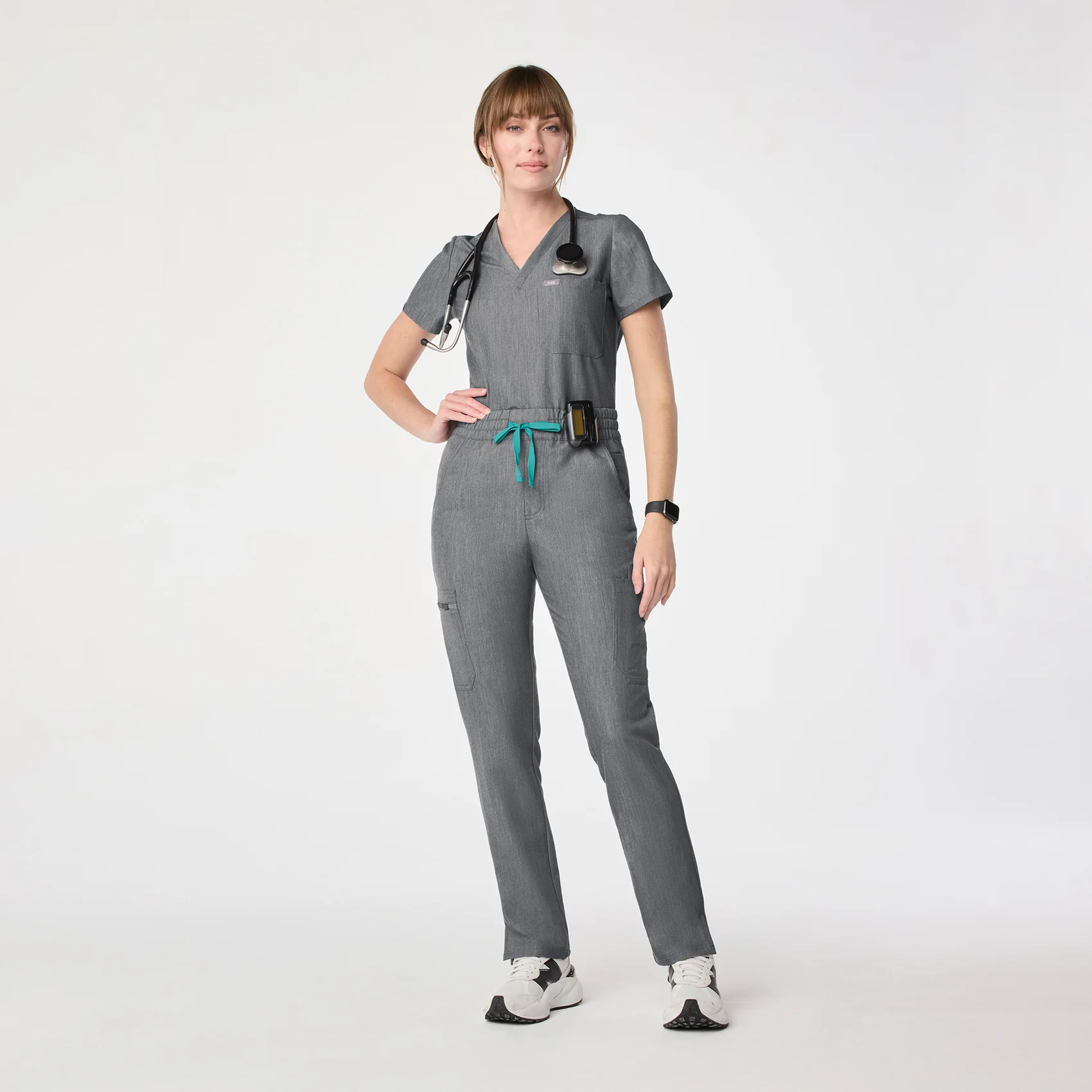women's Graphite High Waisted Dowa - Tall Scrub Pant - Image 2