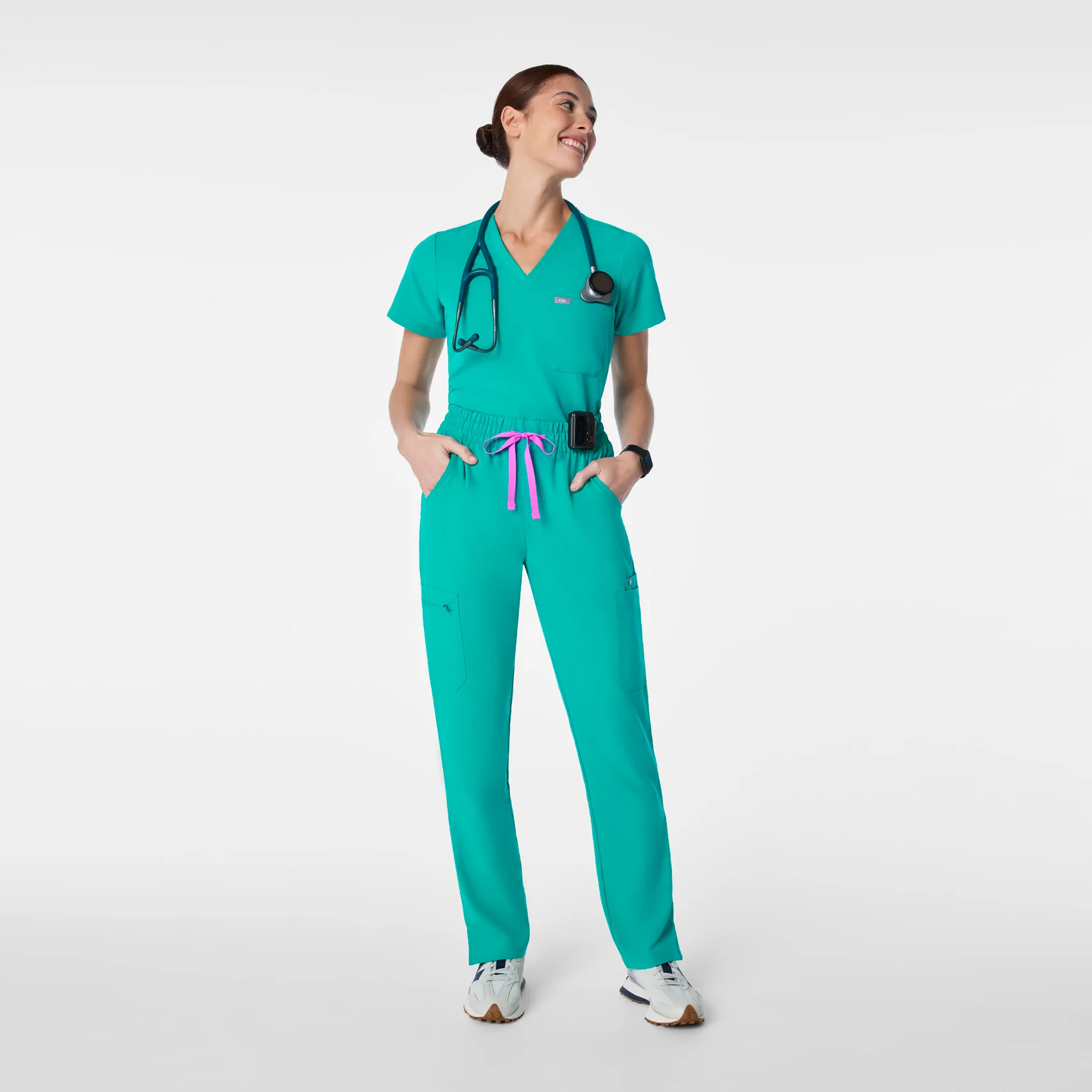 women's Lagoon High Waisted Dowa - Scrub Pants - Image 2