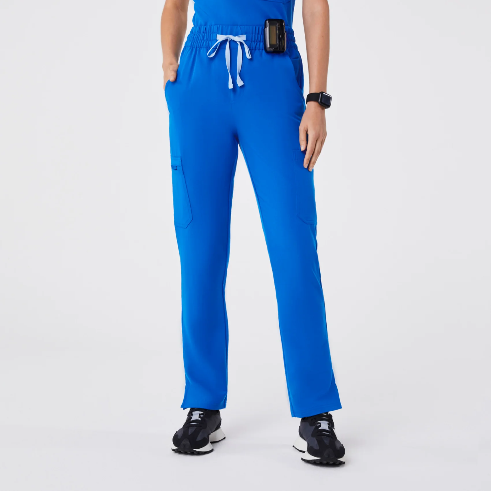 women's Royal Blue High Waisted Dowa - Tall Scrub Pant
