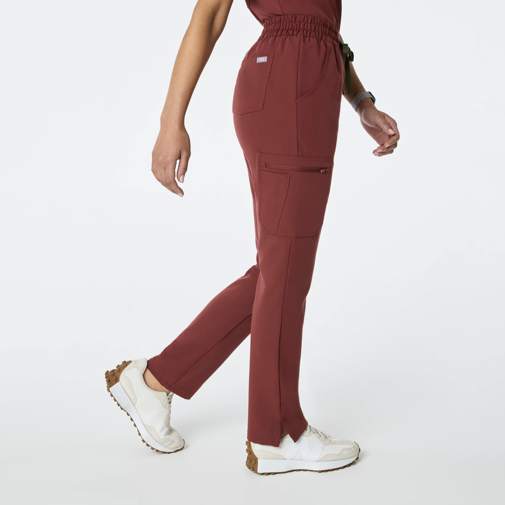 women's Walnut High Waisted Dowa - Tall Scrub Pants - Image 3