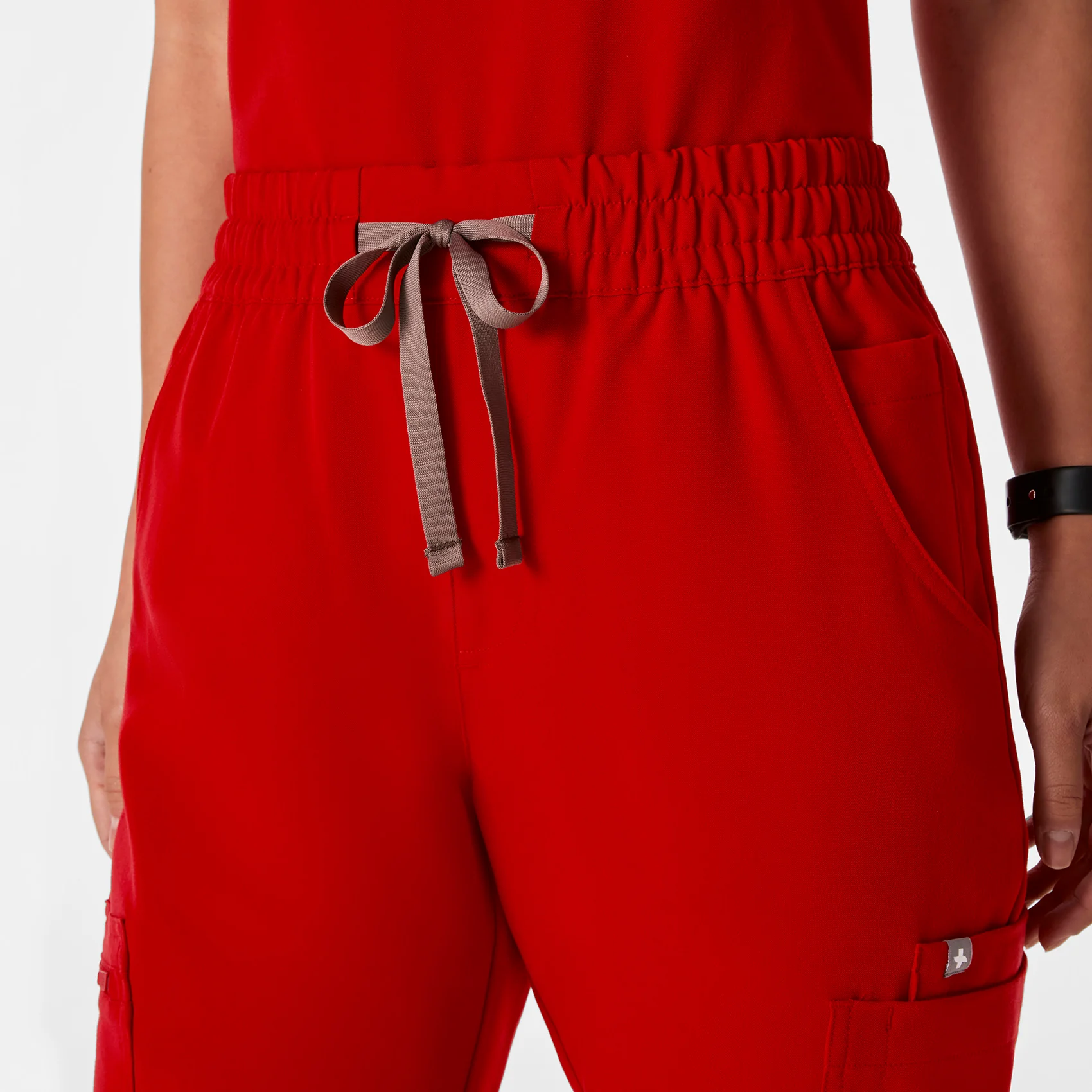 women's Winning Red High Waisted Dowa - Tall Scrub Pants - Image 5