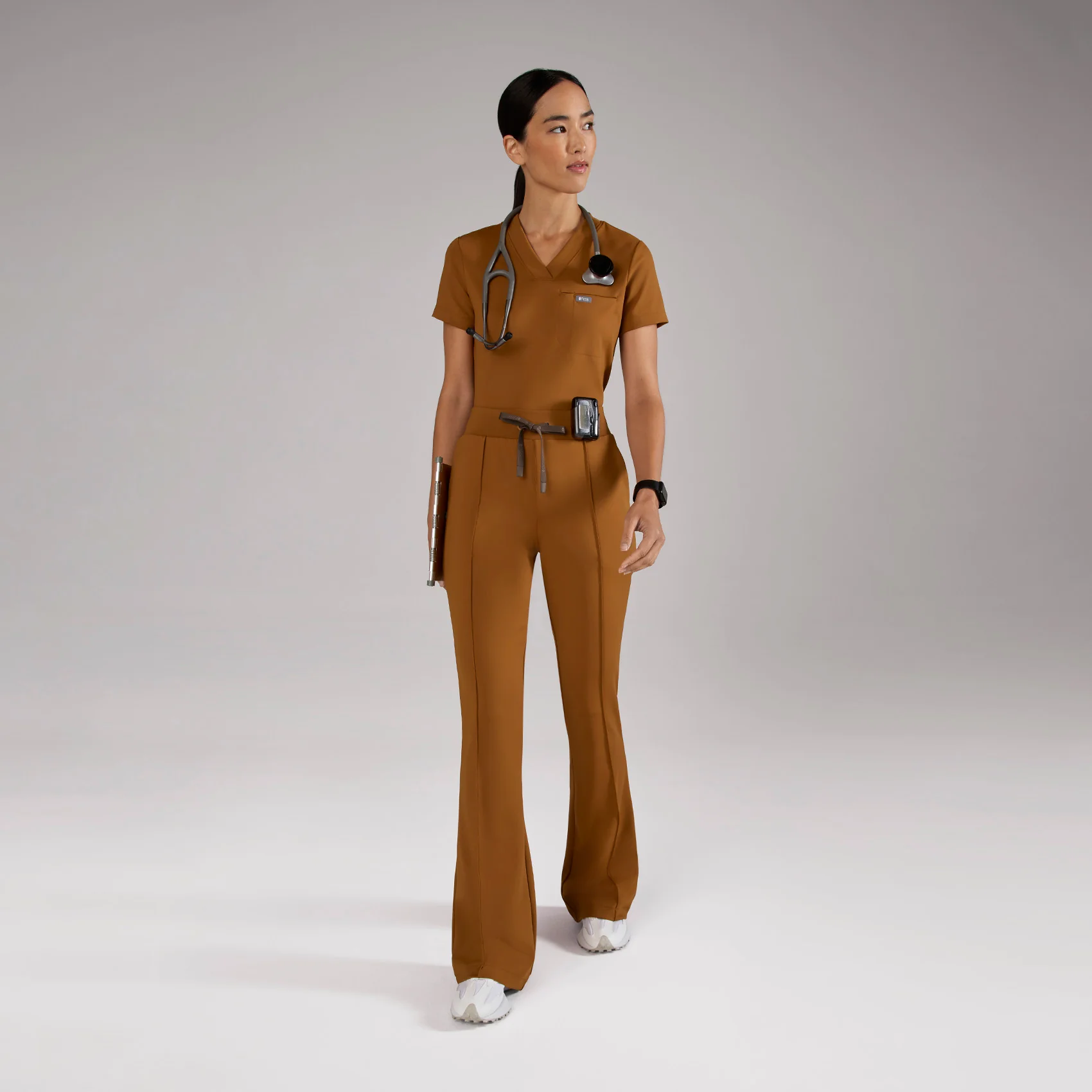 women's Alder High Waisted Evanston FORMx Skinny Flare - Petite Scrub Pant™ - Image 2