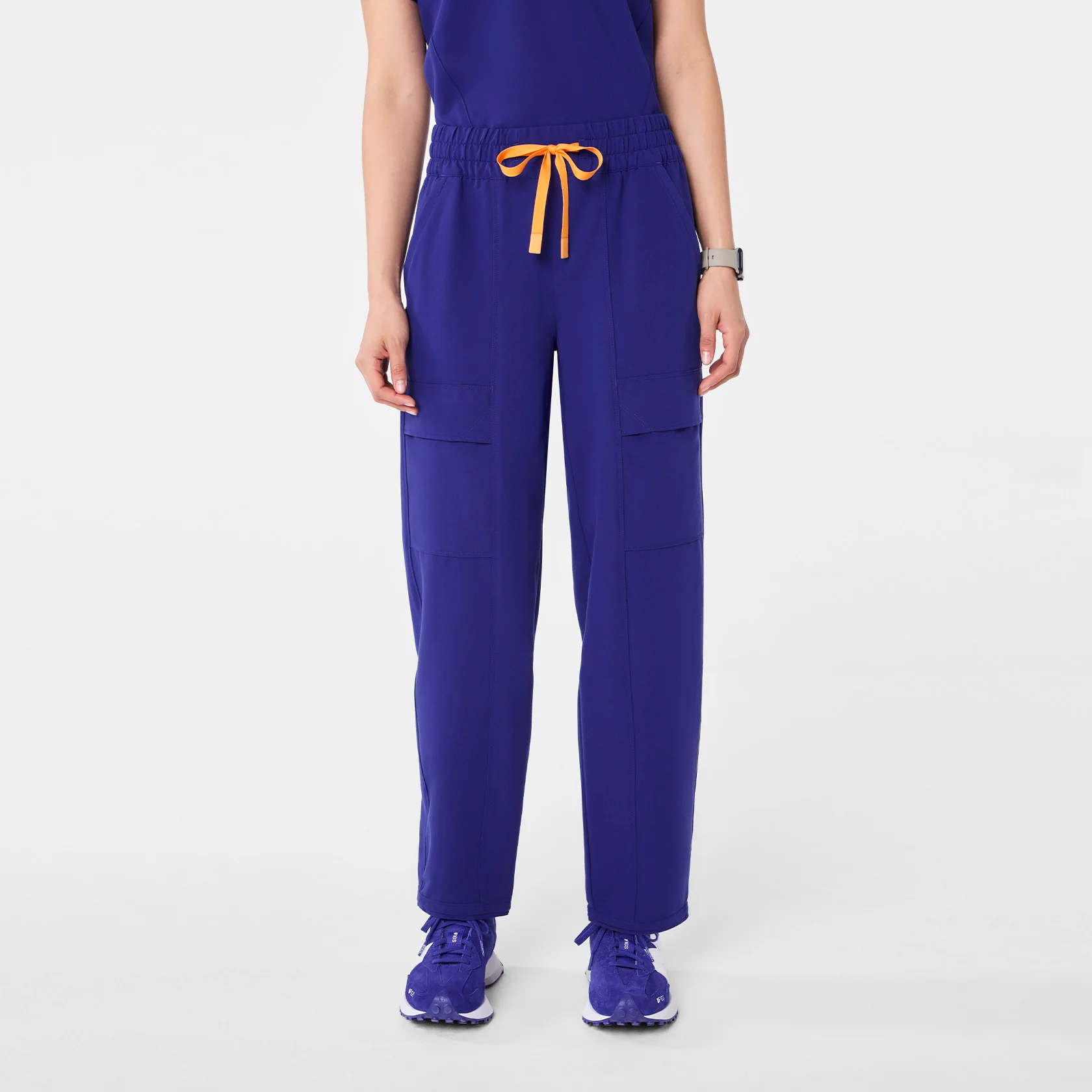 women's Deep Royal Blue High Waisted Giuliana Relaxed Straight Leg - Petite Scrub Pant™