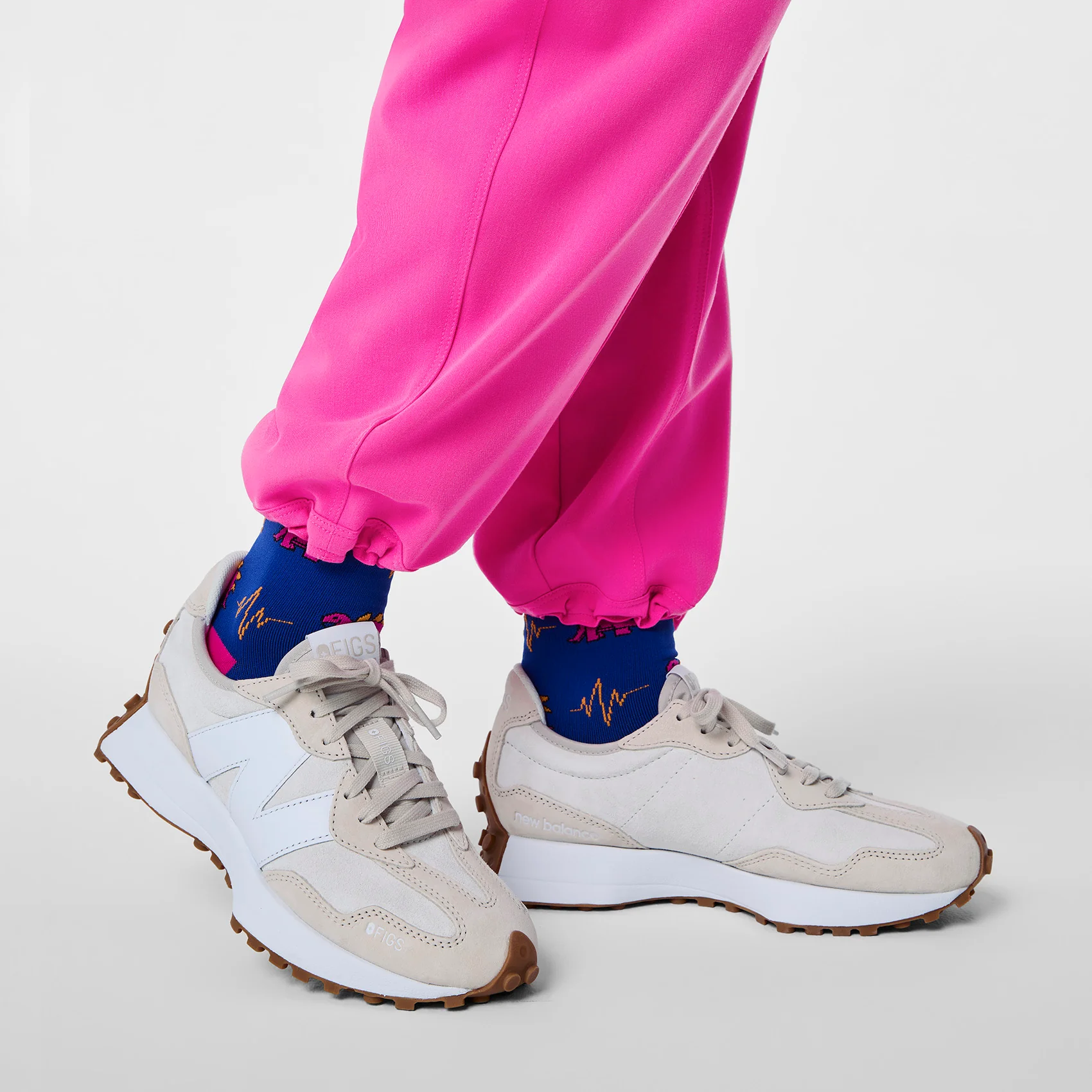 women's Rapid Response Pink High Waisted Giuliana Relaxed Straight Leg - Scrub Pant™ - Image 10