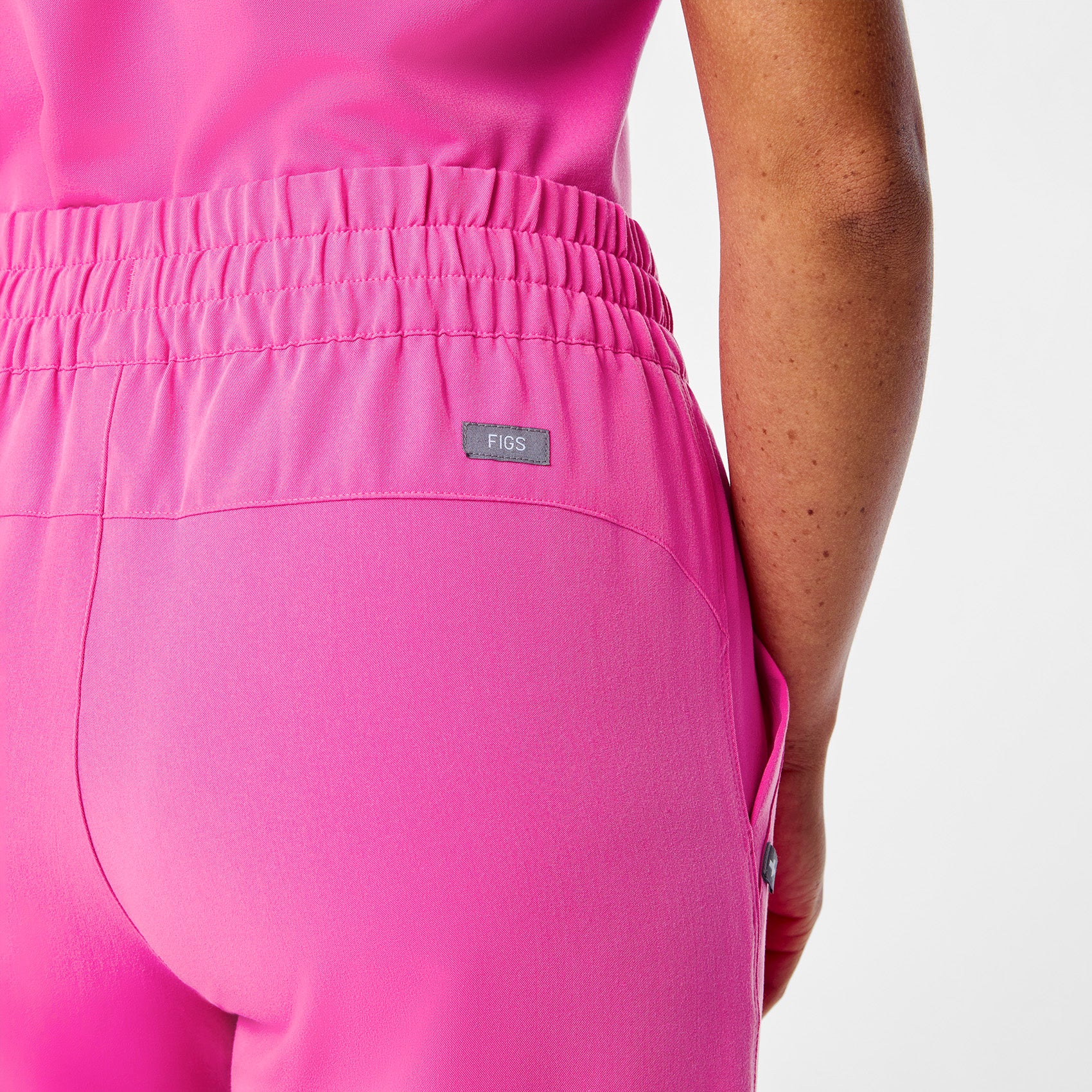 women's Rapid Response Pink High Waisted Giuliana Relaxed Straight Leg - Scrub Pant™ - Image 8