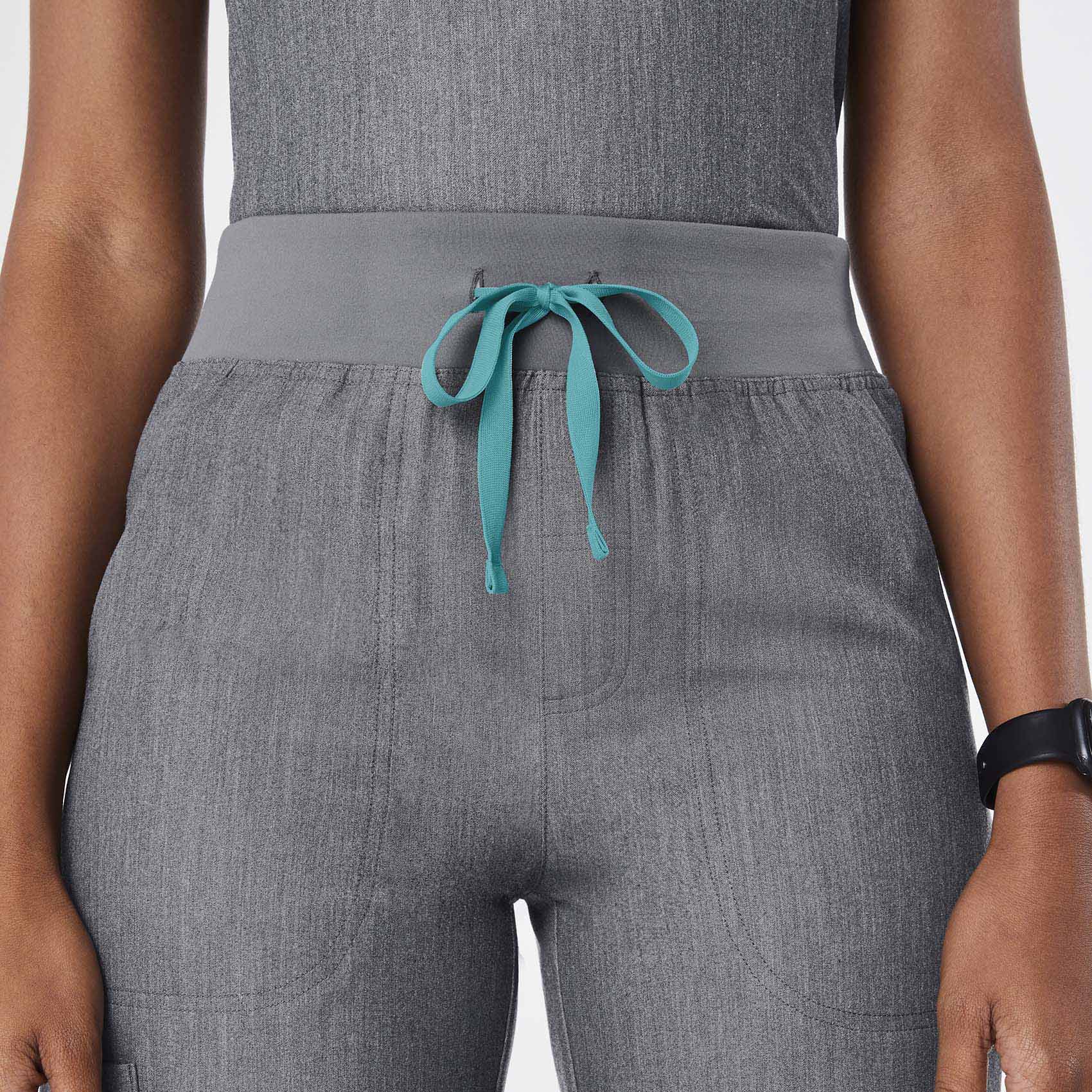 women's Graphite High Waisted Isabel Wide Leg - Scrub Pant - Image 5