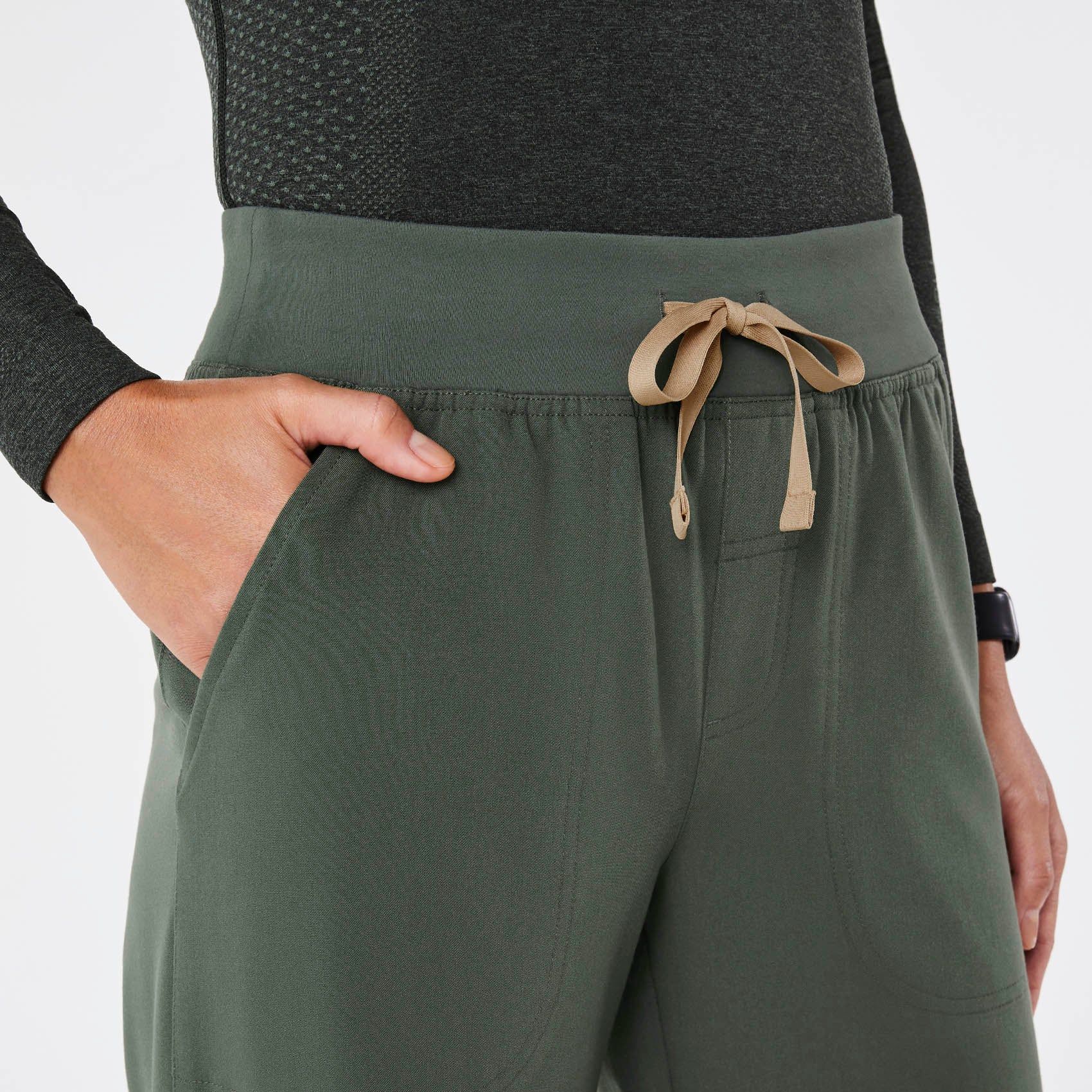 women's Moss High Waisted Isabel Wide Leg - Scrub Pant - Image 5