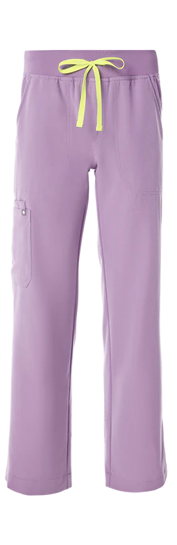women's Purple Haze High Waisted Isabel Wide Leg - Petite Scrub Pant - Image 9