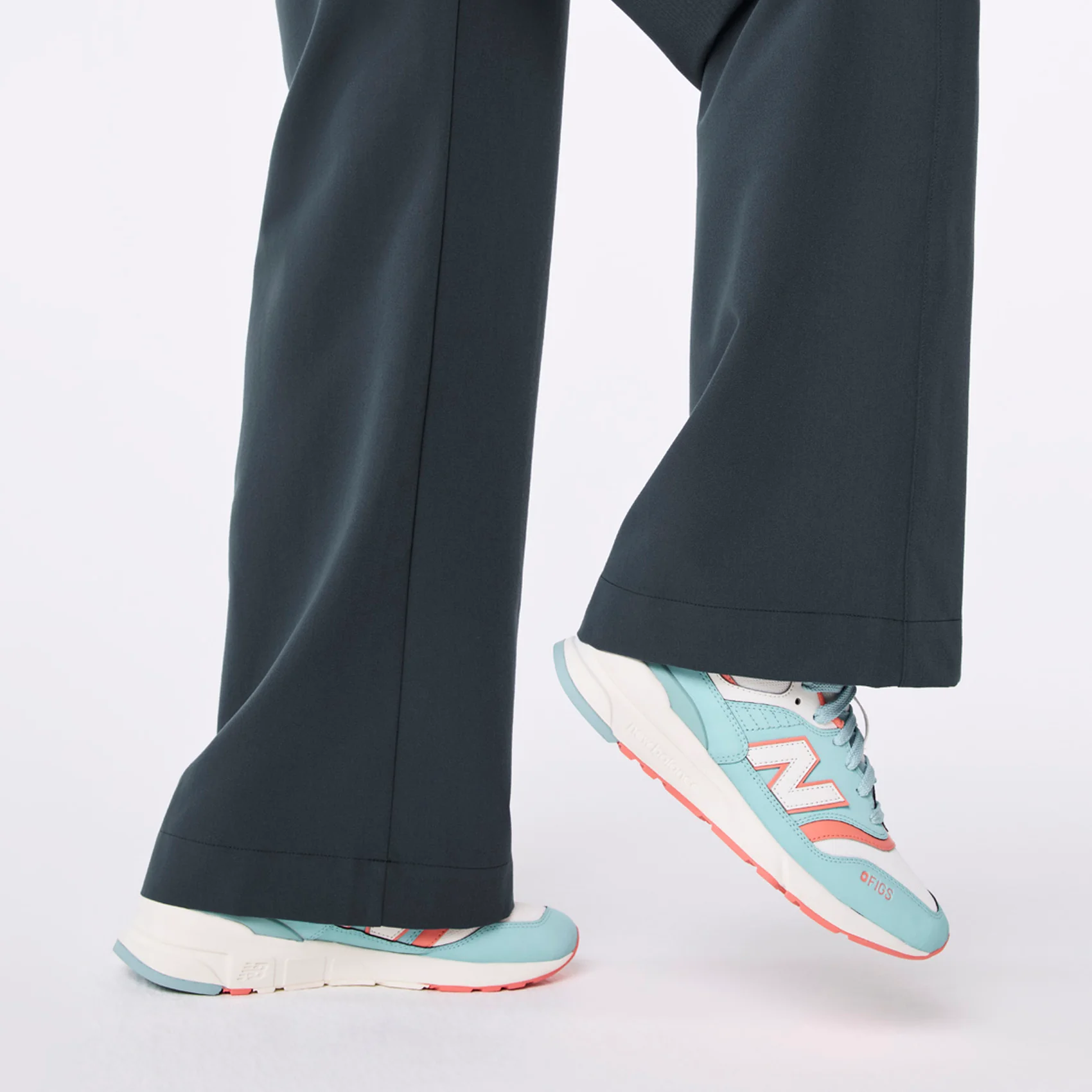 women's Dark Harbor High Waisted Isabel Wide Leg - Tall Scrub Pant - Image 7