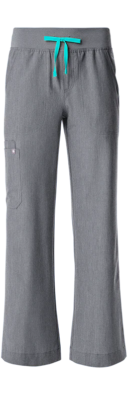 women's Graphite High Waisted Isabel Wide Leg - Scrub Pant - Image 8