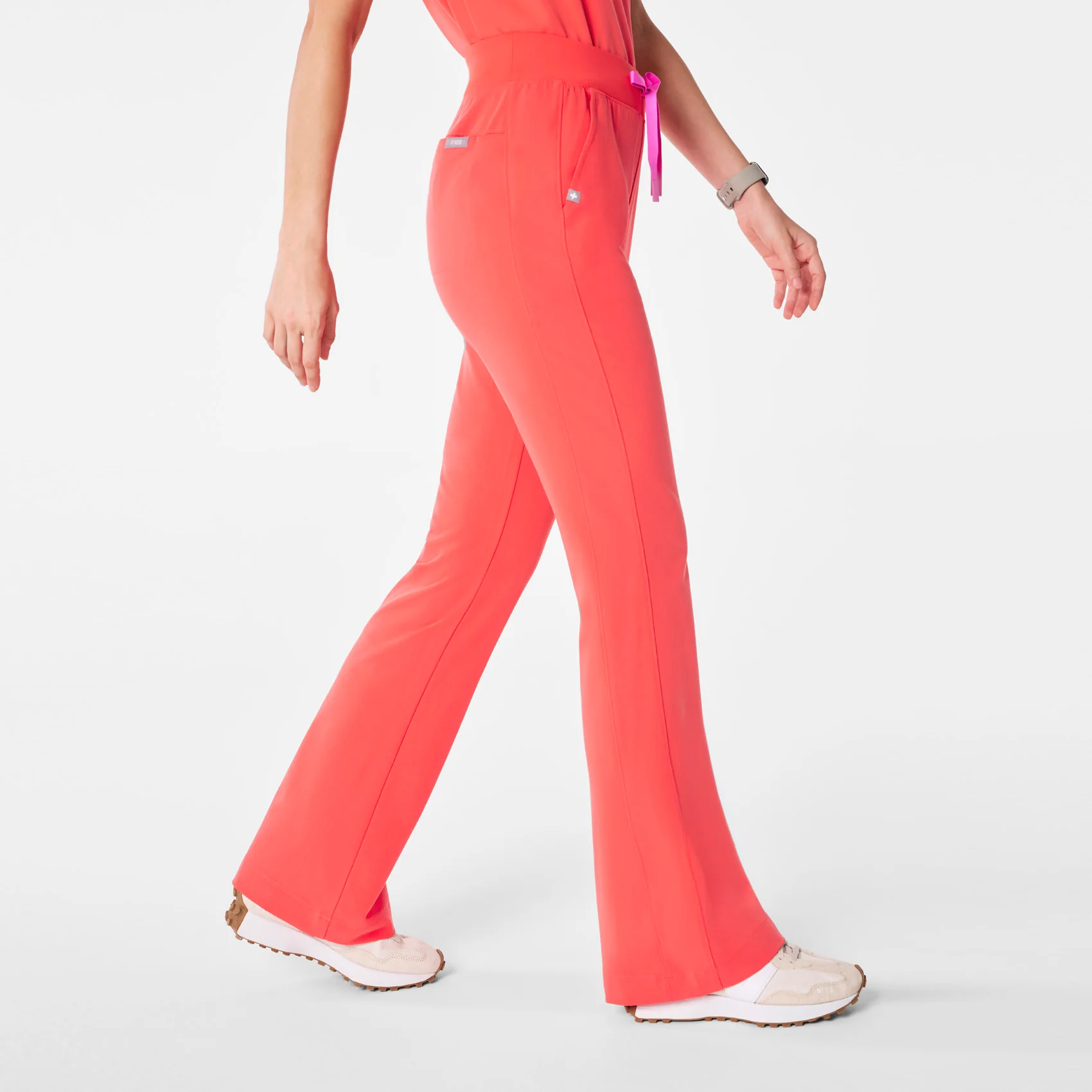 women's Fireside High Waisted Kimberley Slim Flare - Tall Scrub Pant - Image 3