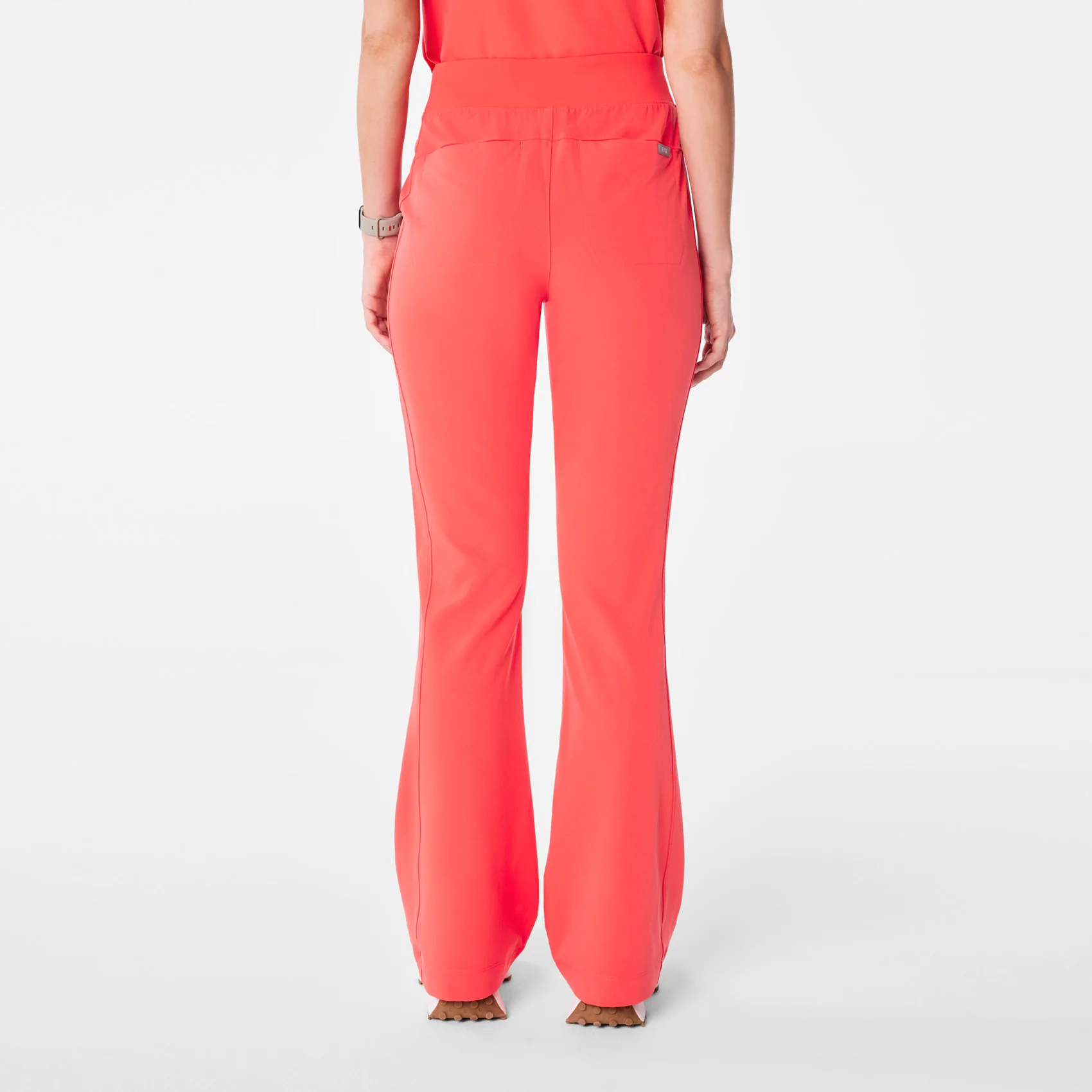 women's Fireside High Waisted Kimberley Slim Flare - Tall Scrub Pant - Image 4