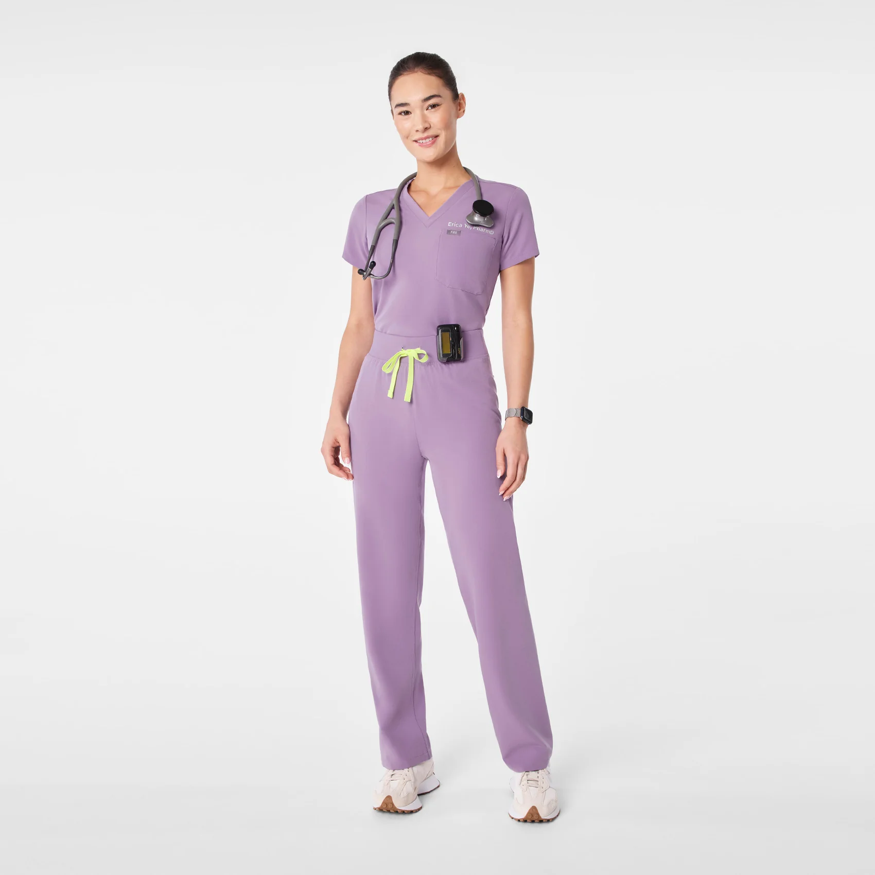 women's Purple Haze High Waisted Livingston - Petite Basic Scrub Pant™ - Image 2