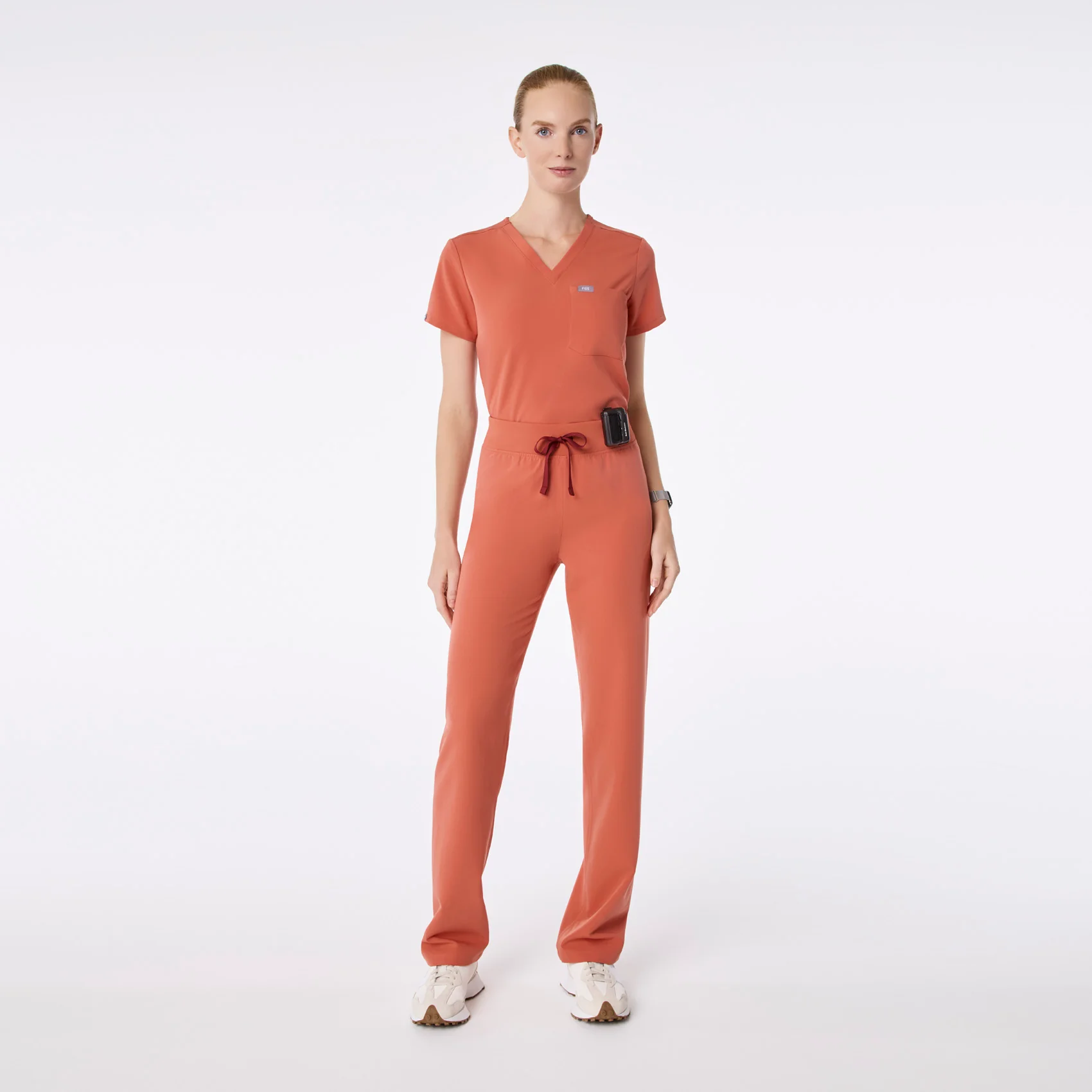 women's Spiced Cider High Waisted Livingston - Tall Basic Scrub Pant⢠- Image 2