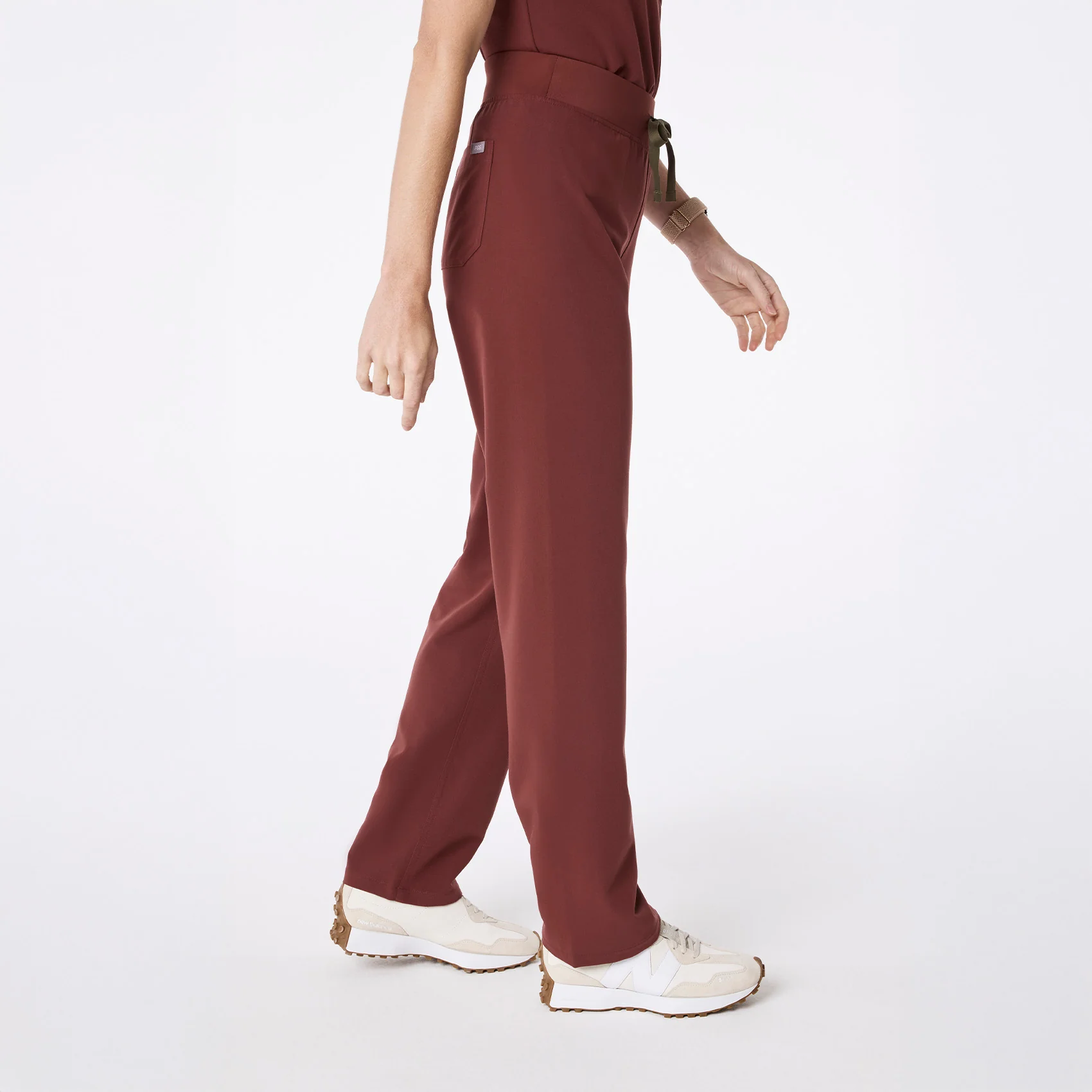 women's Walnut High Waisted Livingston - Tall Basic Scrub Pant⢠- Image 3