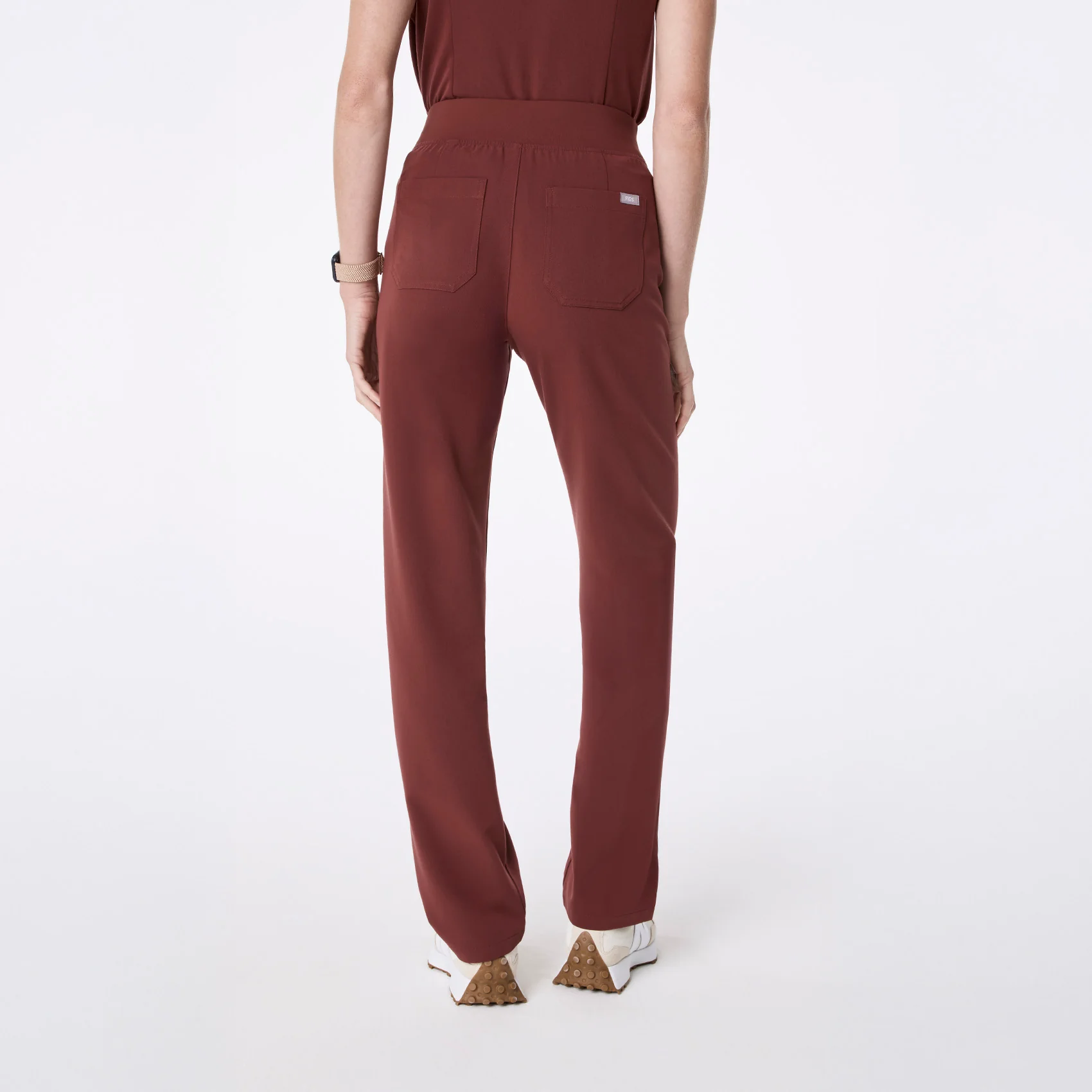 women's Walnut High Waisted Livingston - Tall Basic Scrub Pant⢠- Image 4