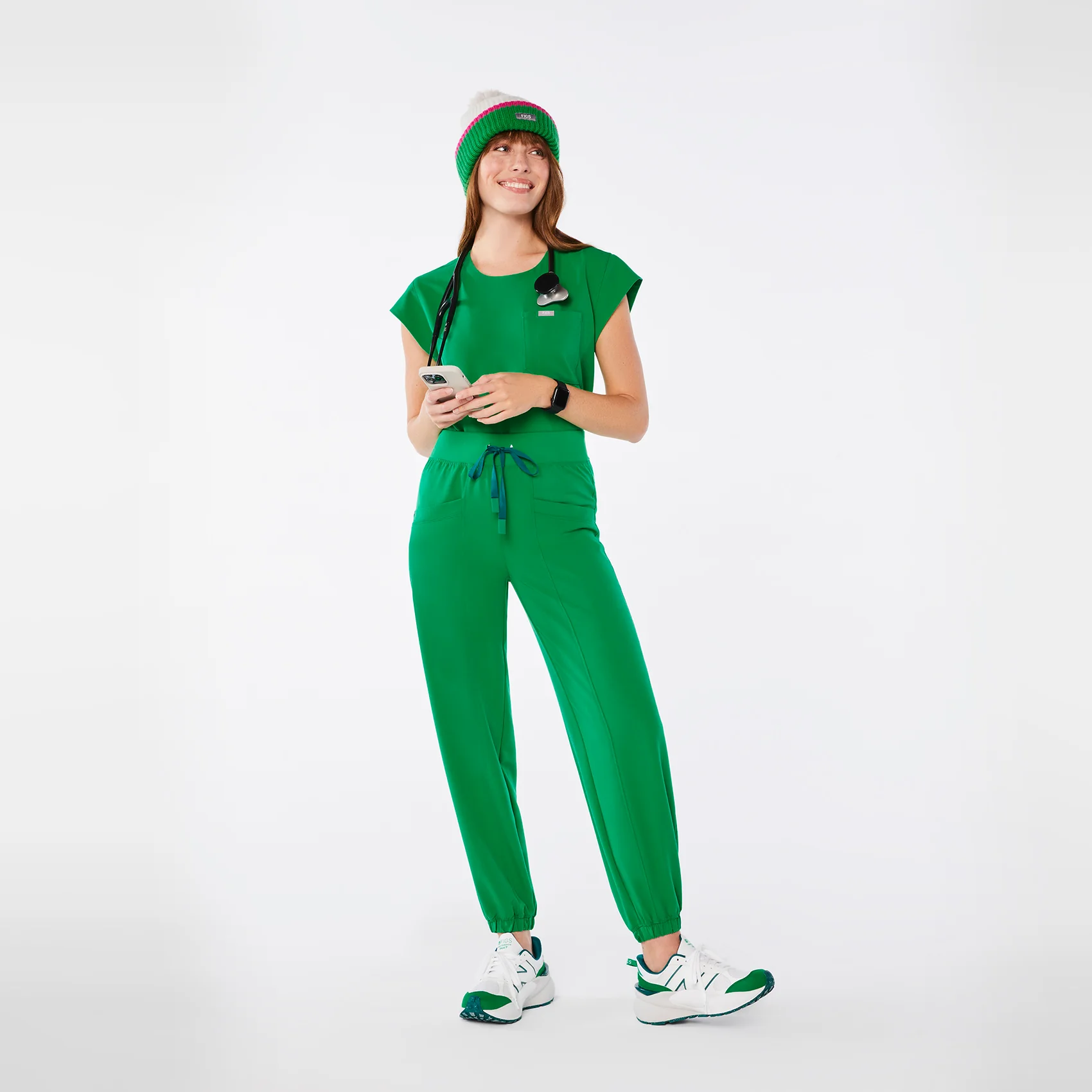 women's Evergreen High Waisted Rio Relaxed Jogger Scrub Pants - Image 4