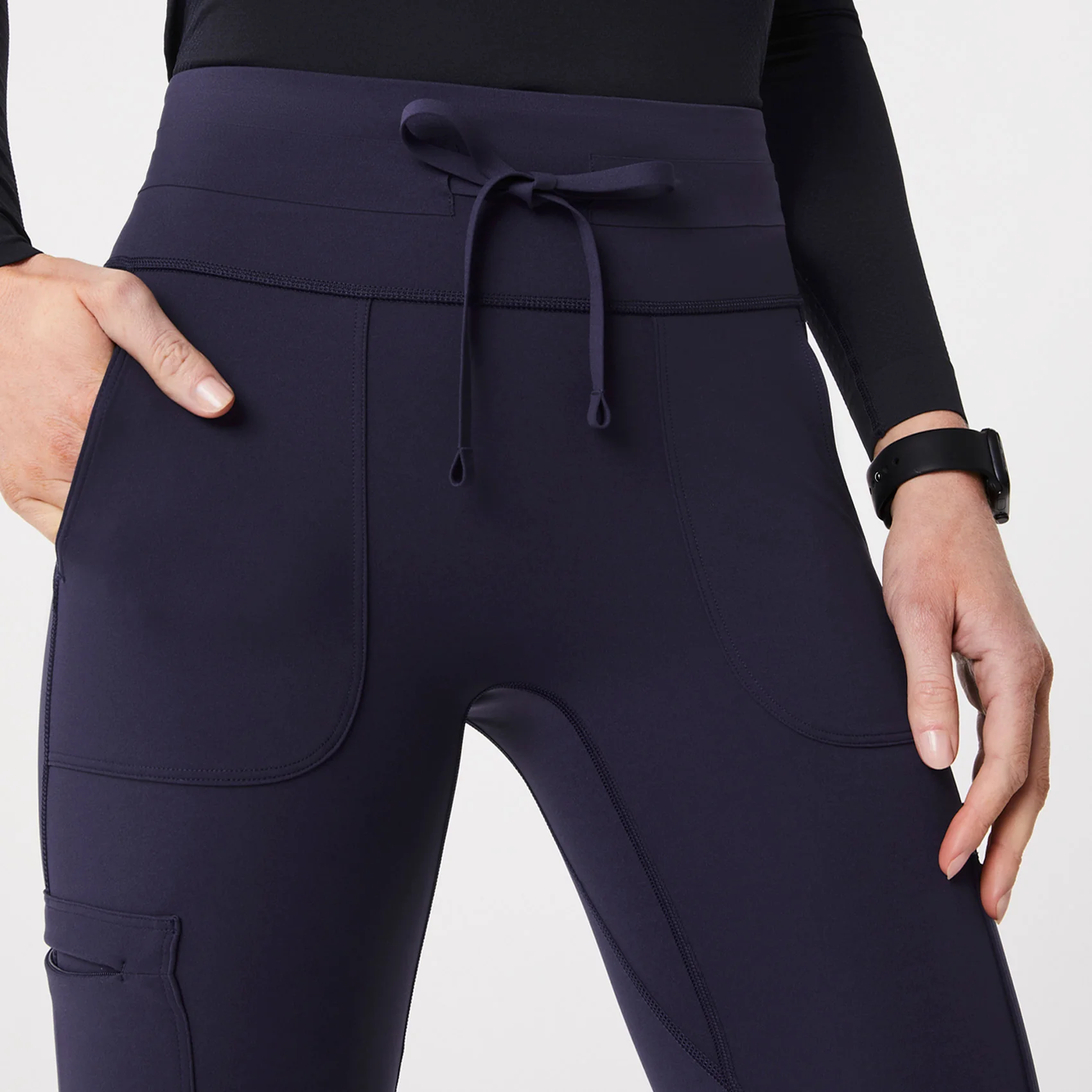 women's Navy High Waisted Seville - ScrubLegging™ - Image 6