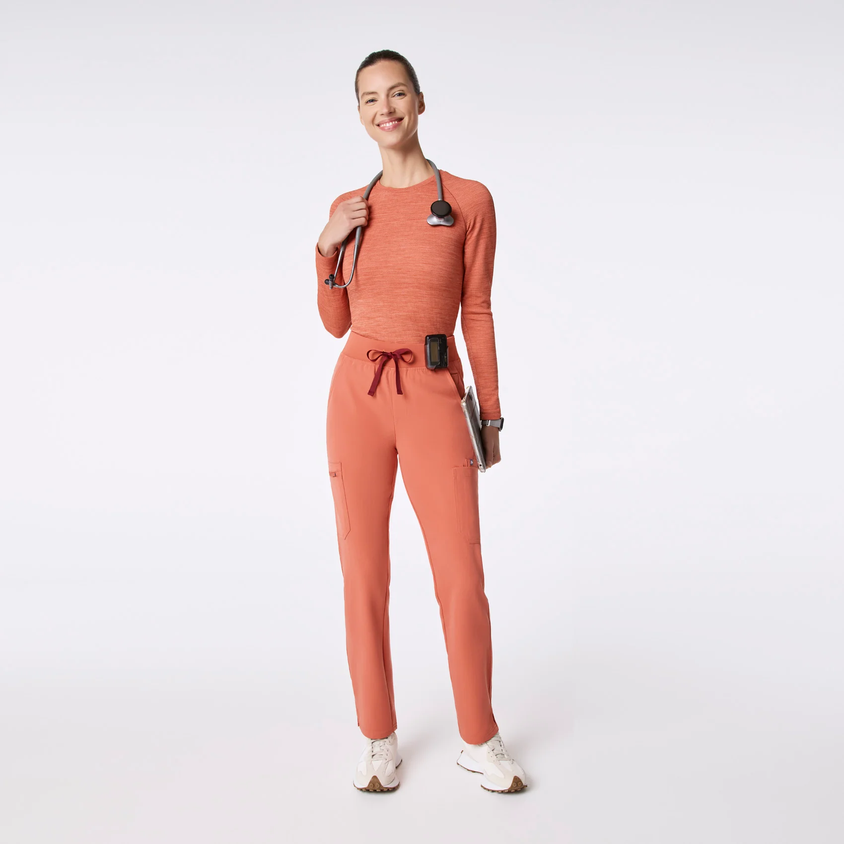 women's Spiced Cider High Waisted Yola - Petite Skinny Scrub Pant™ - Image 2