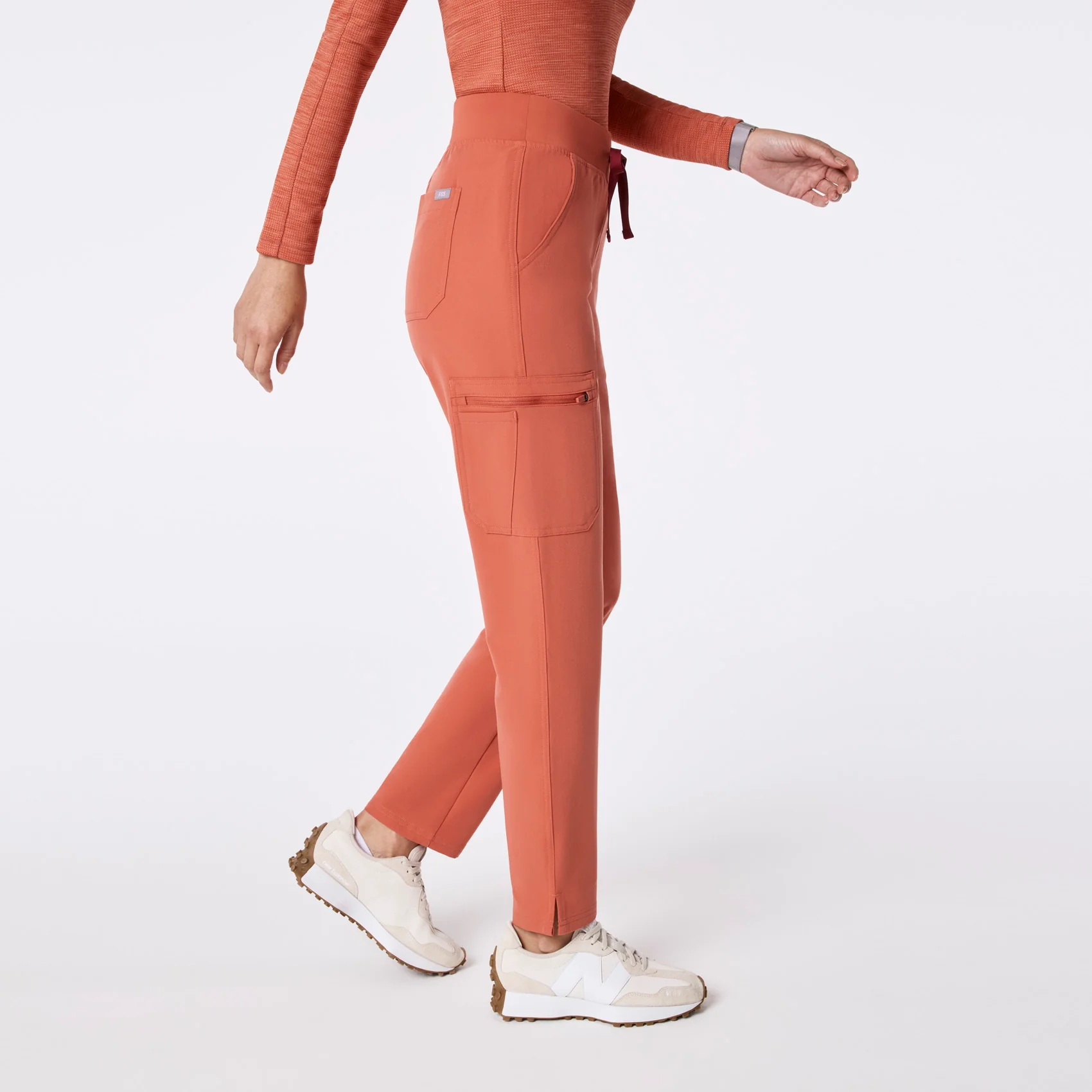women's Spiced Cider High Waisted Yola - Petite Skinny Scrub Pant™ - Image 3