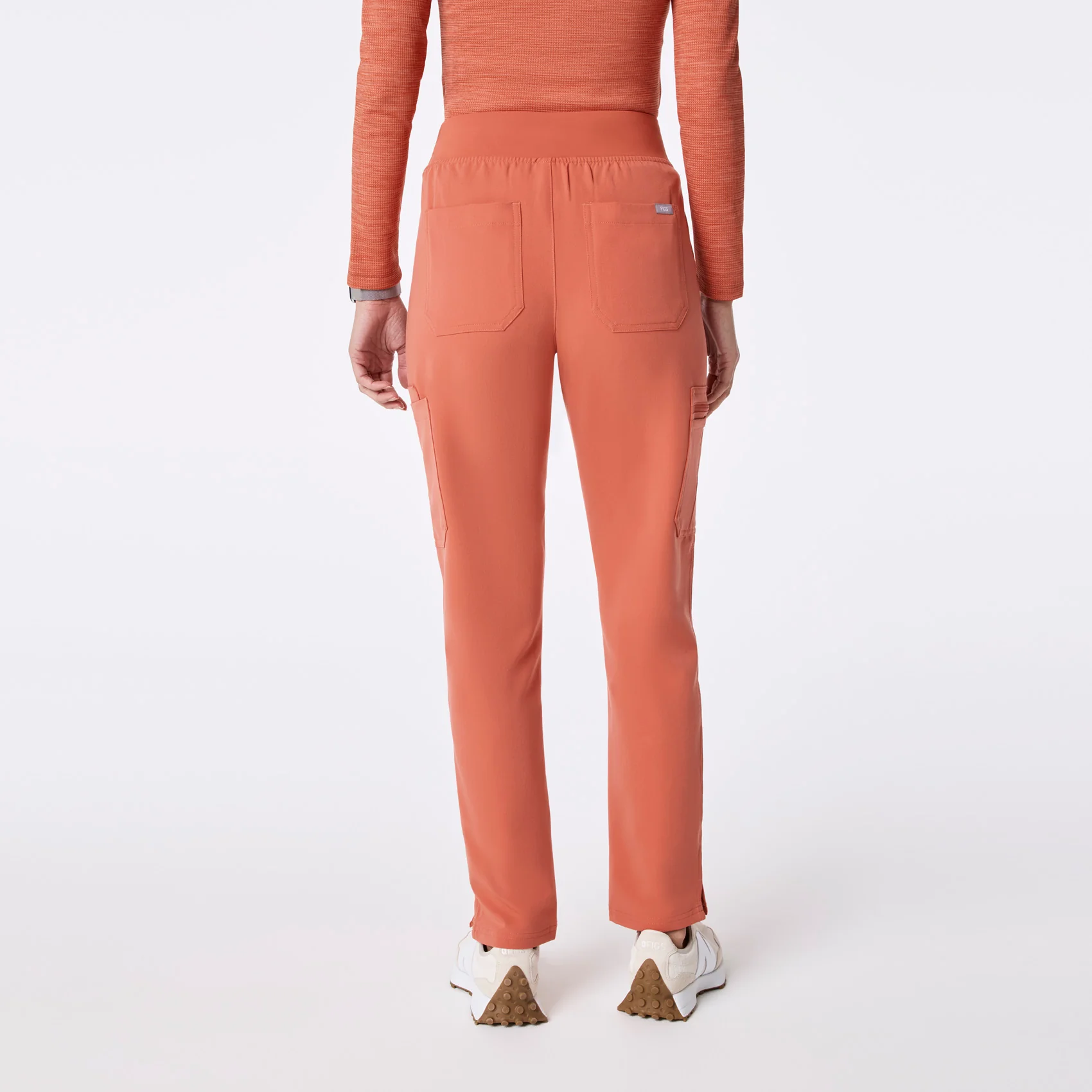 women's Spiced Cider High Waisted Yola - Petite Skinny Scrub Pant™ - Image 4