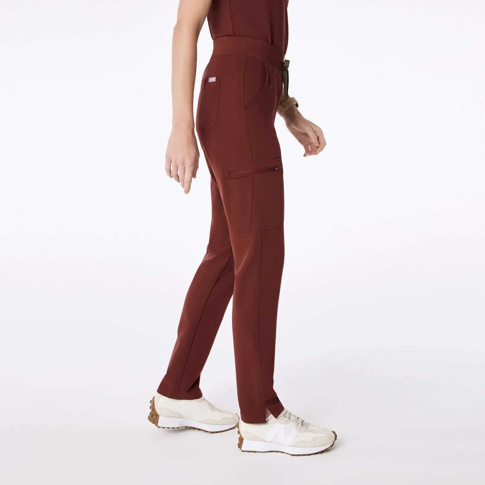 women's Walnut High Waisted Yola - Petite Skinny Scrub Pant™ - Image 4