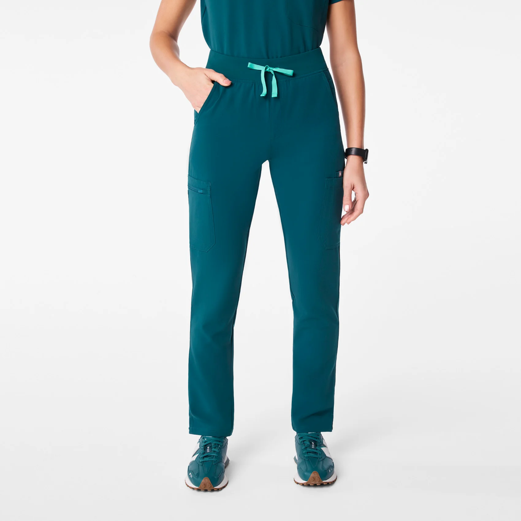 women's Caribbean Blue High Waisted Yola - Skinny Scrub Pant™