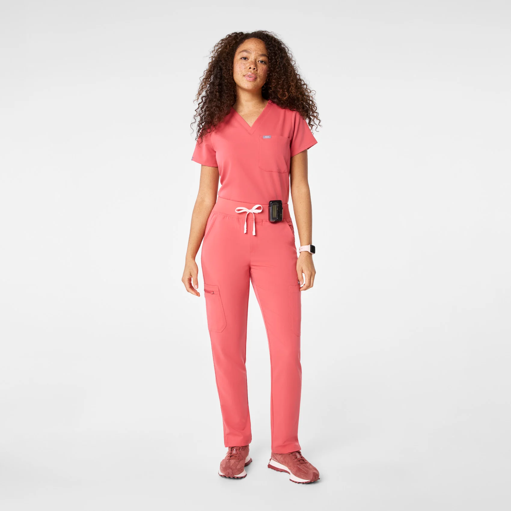 women's Pulmonary Pink High Waisted Yola - Tall Skinny Scrub Pant⢠- Image 2
