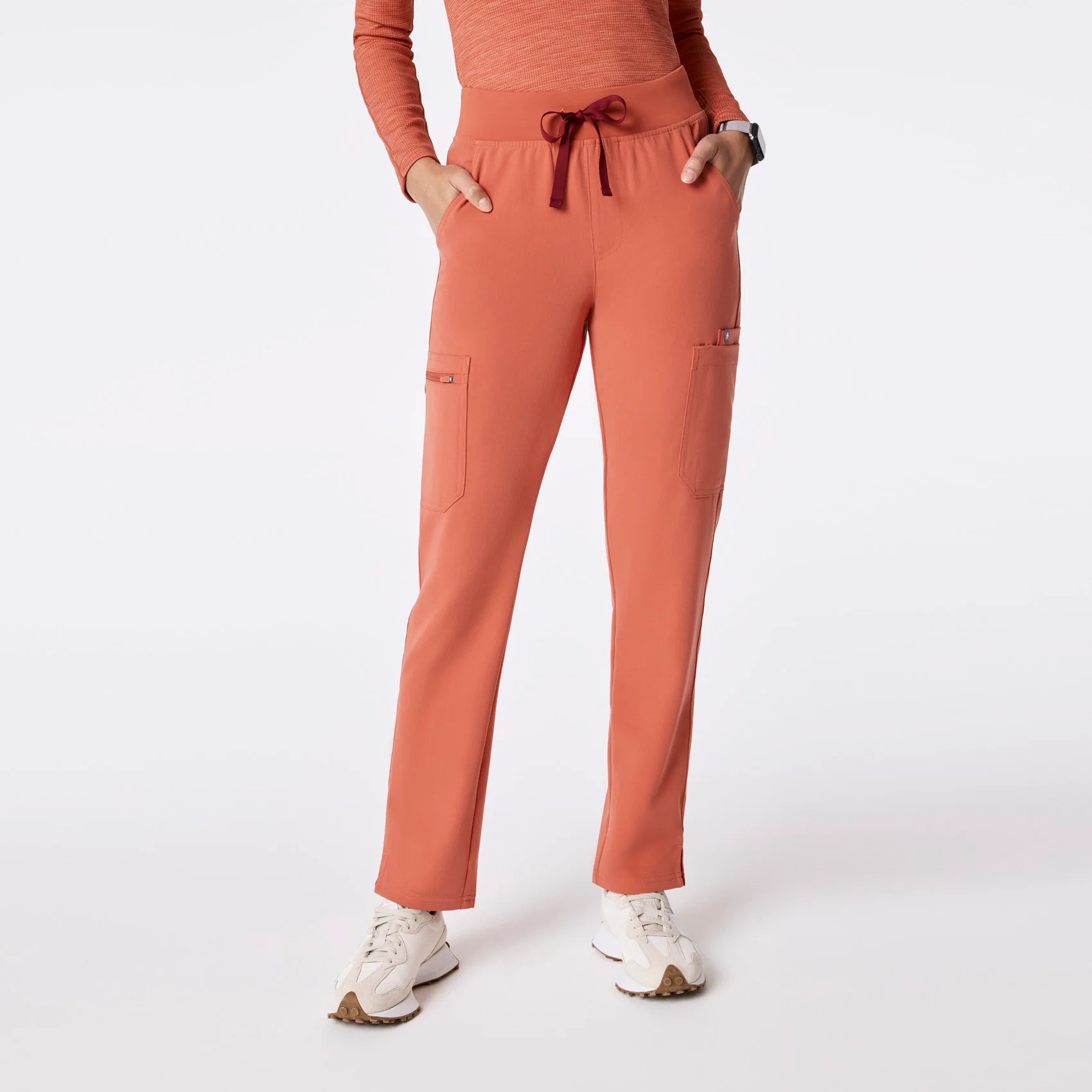 women's Spiced Cider High Waisted Yola - Tall Skinny Scrub Pantâ˘