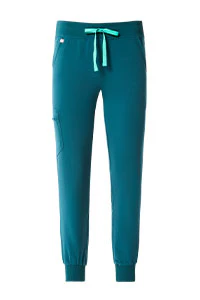 women's Caribbean Blue High Waisted Zamora - Jogger Scrub Pant™ - Image 7