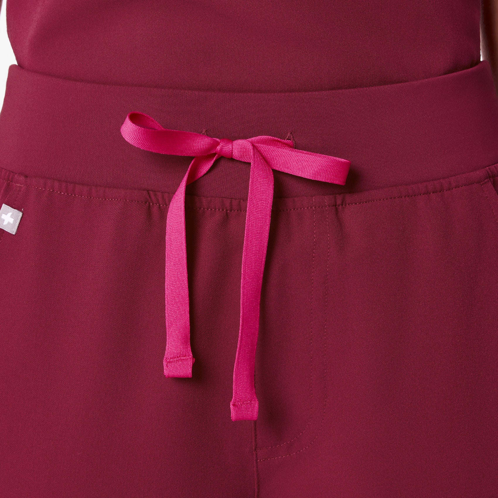 women's Deep Cranberry High Waisted Zamora - Jogger Scrub Pant™ - Image 5