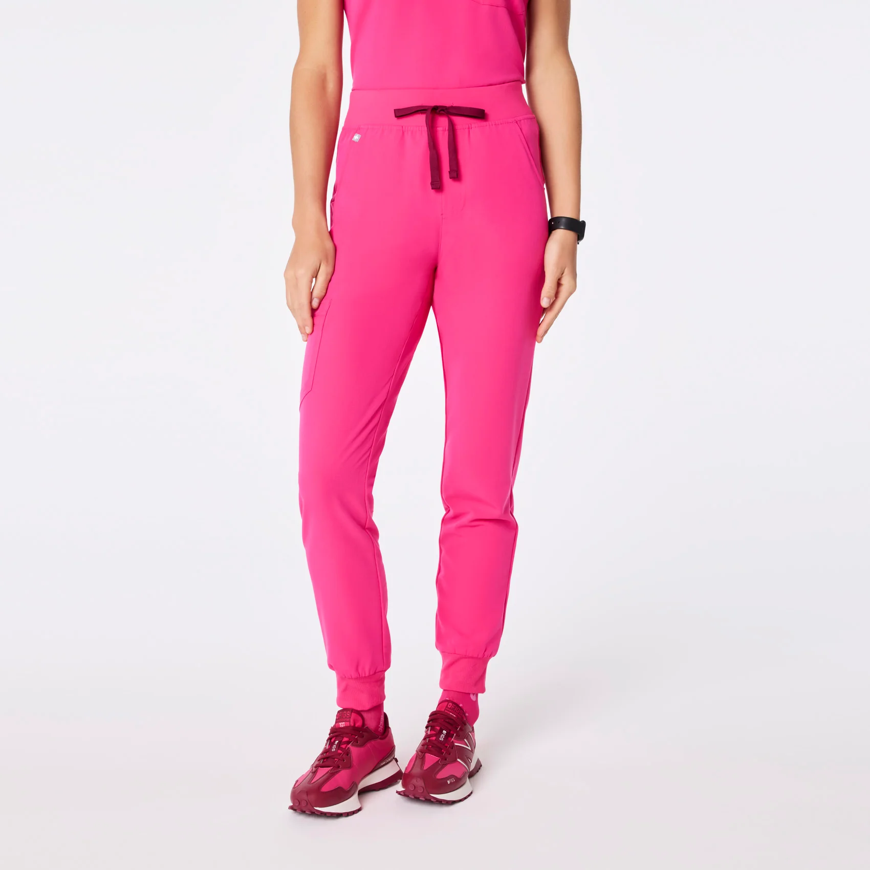 women's Shocking Pink High Waisted Zamora - Jogger Scrub Pant™