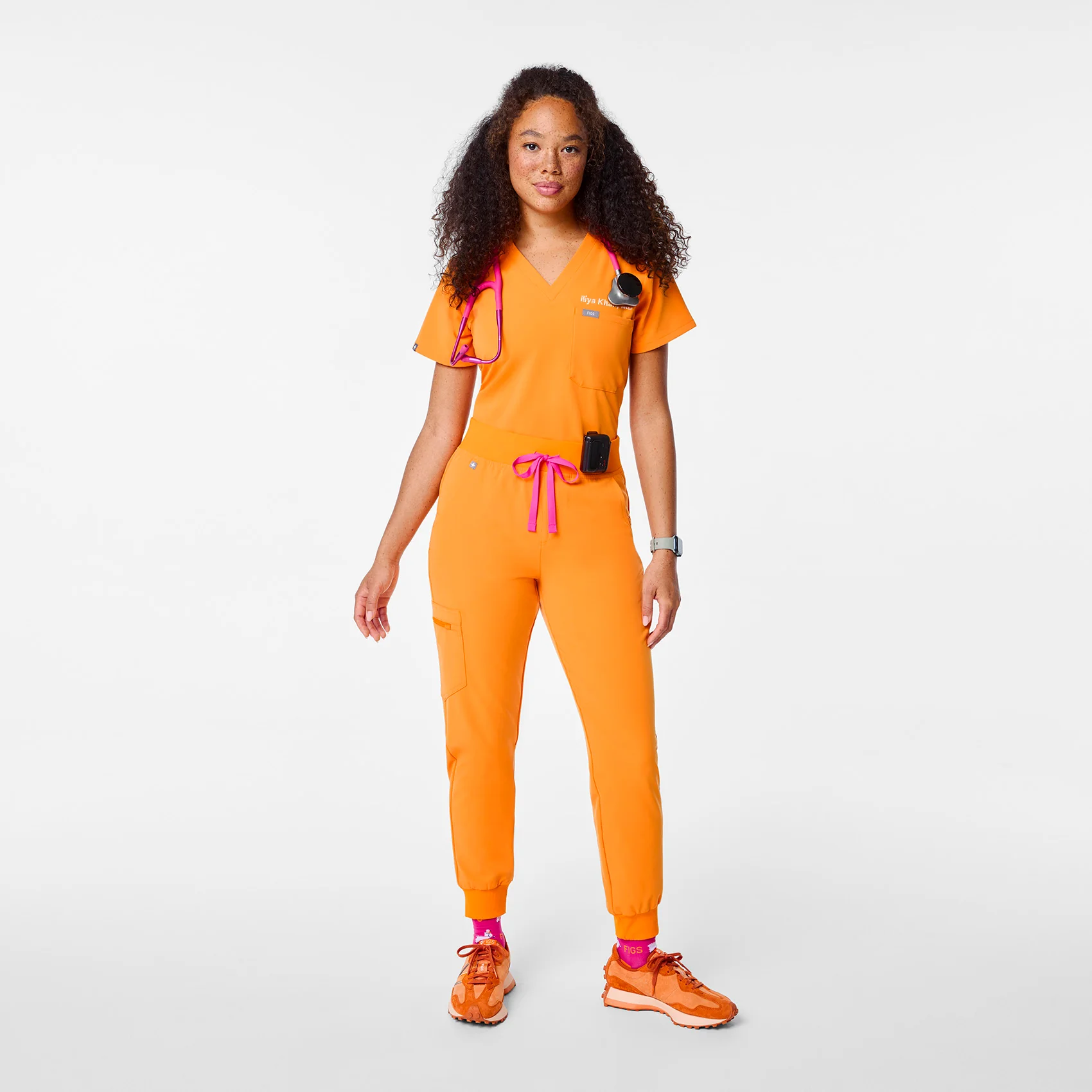 women's Creamsicle High Waisted Zamora - Petite Jogger Scrub Pant™ - Image 2