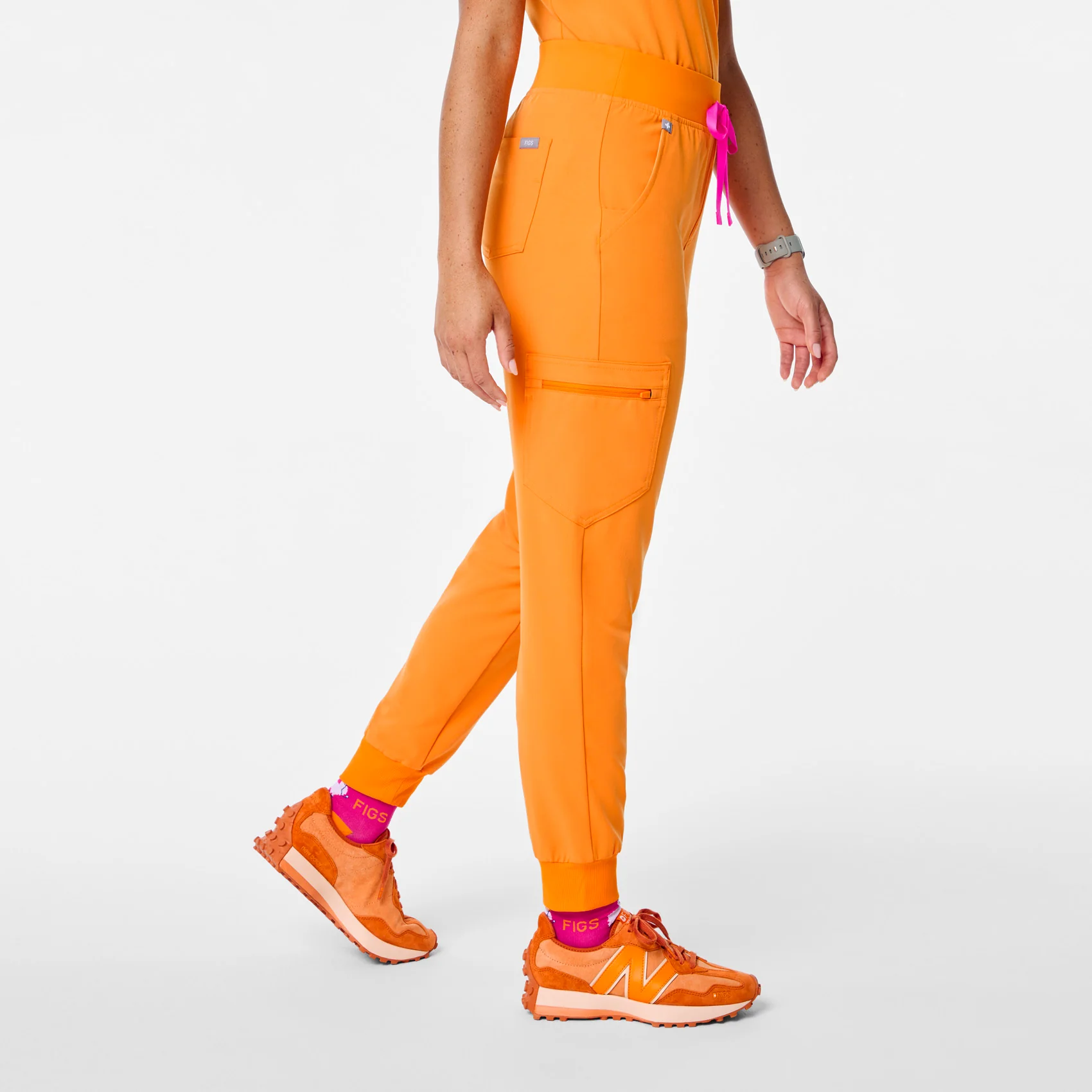 women's Creamsicle High Waisted Zamora - Petite Jogger Scrub Pant™ - Image 3