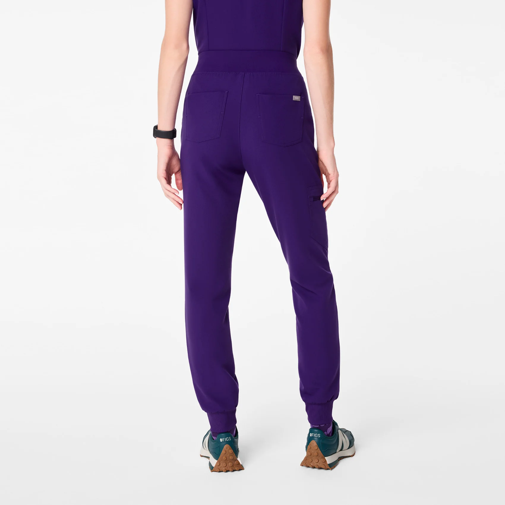 women's Purple Pulse High Waisted Zamora - Petite Jogger Scrub Pant™ - Image 4