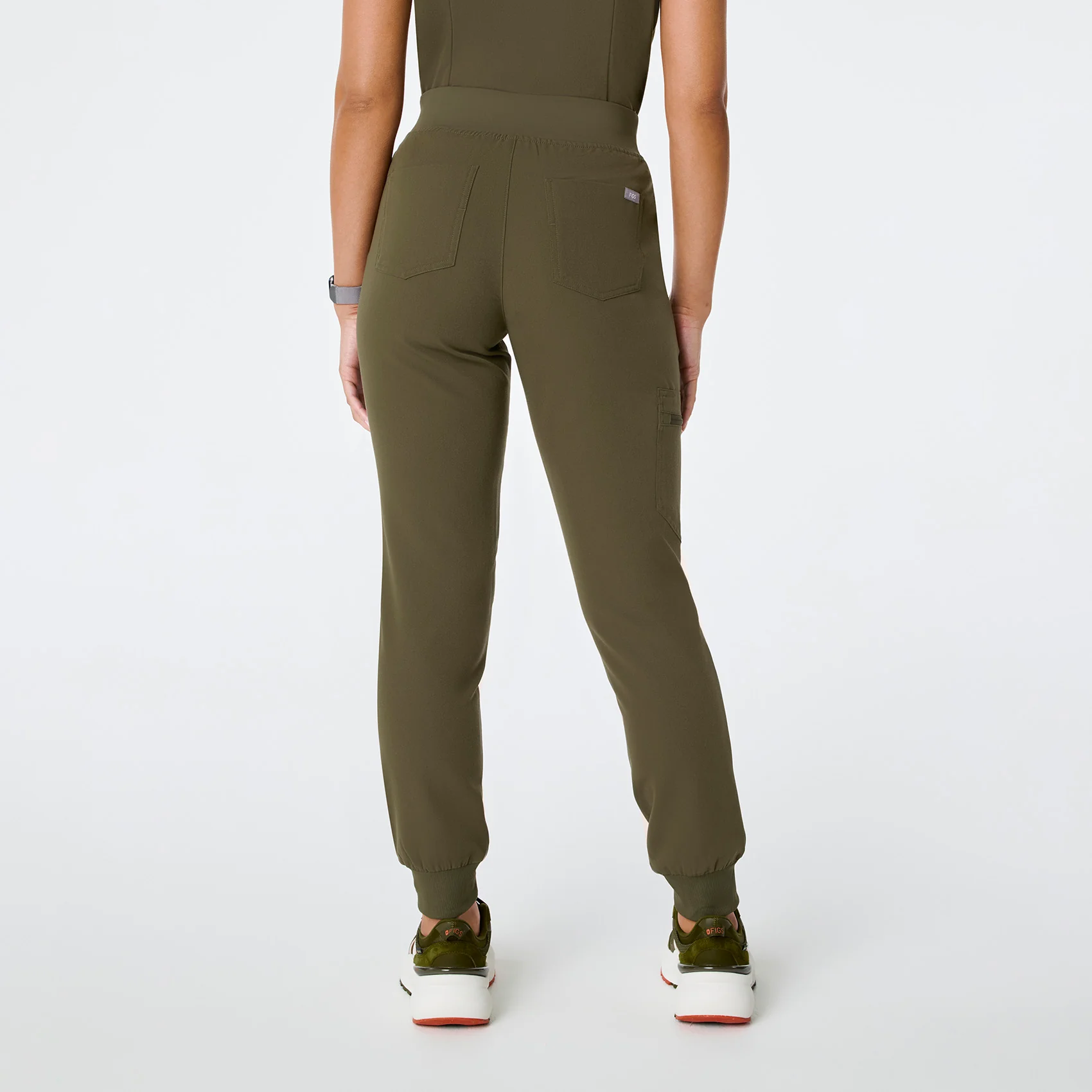 women's Spruce High Waisted Zamora - Petite Jogger Scrub Pant™ - Image 4