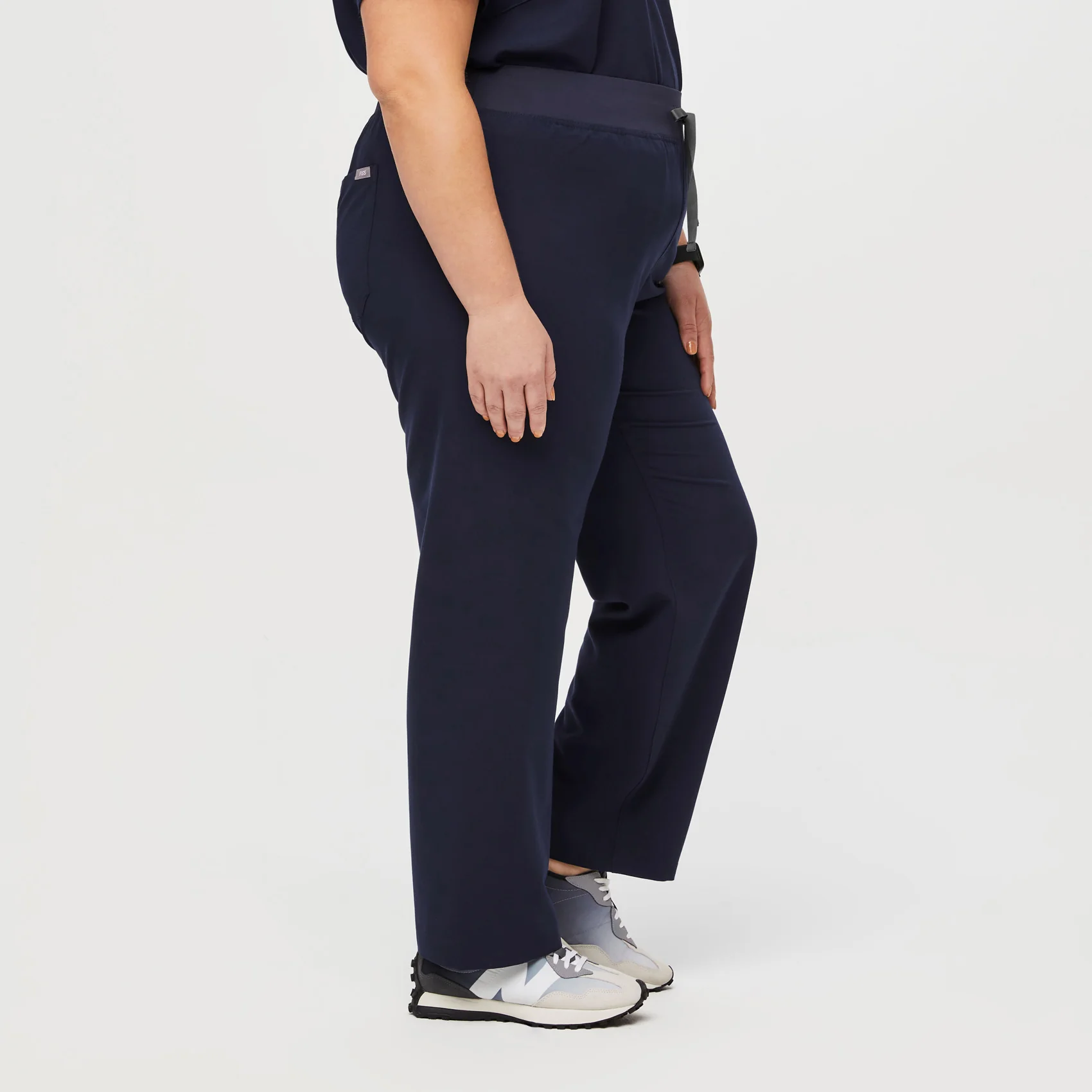 women's Navy High Waisted Livingston™ - Basic Scrub Pants (3XL - 6XL) - Image 3