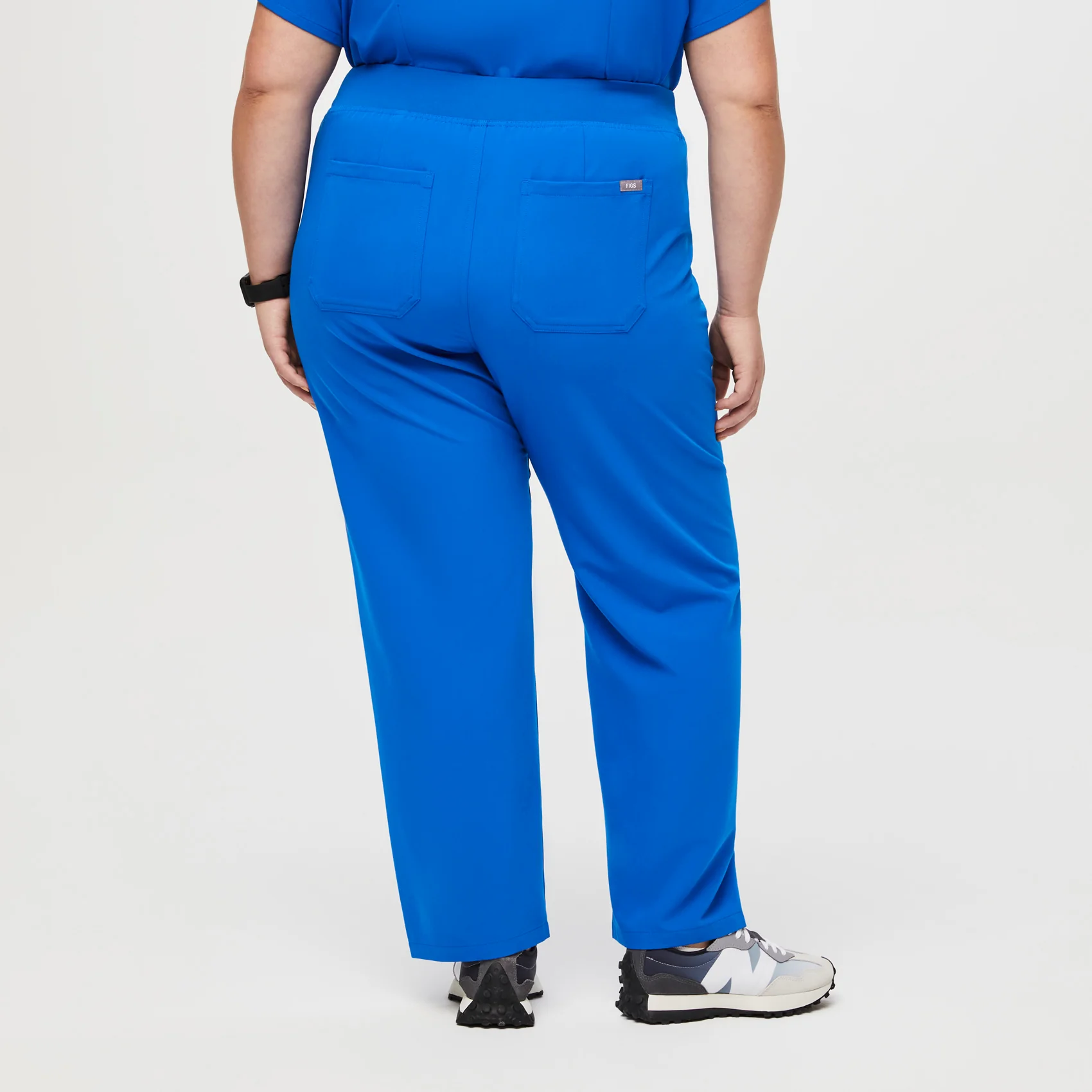 women's Royal Blue High Waisted Livingston⢠- Basic Scrub Pants (3XL - 6XL) - Image 4
