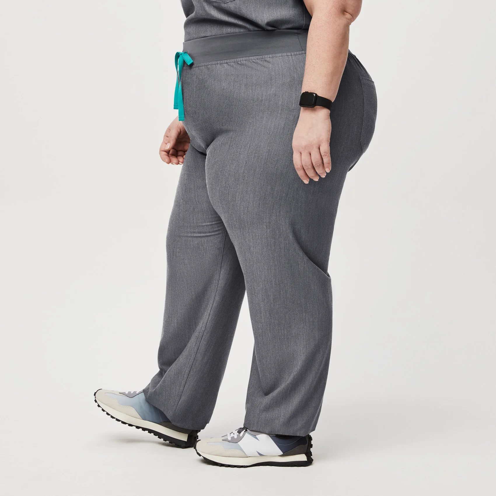 women's Graphite High Waisted Livingston™ - Petite Basic Scrub Pants (3XL - 6XL) - Image 3