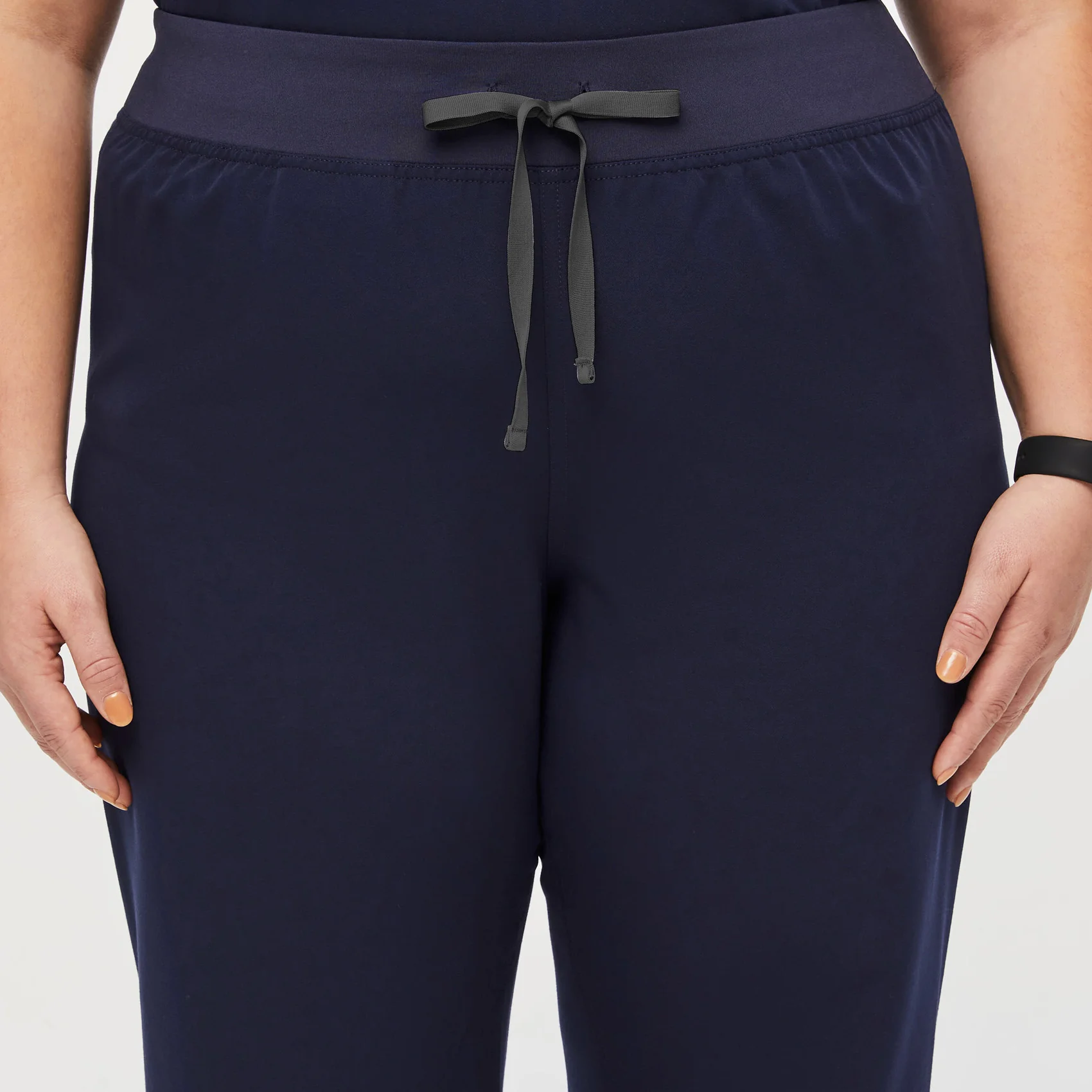 women's Navy High Waisted Livingston™ - Petite Basic Scrub Pants (3XL - 6XL) - Image 5