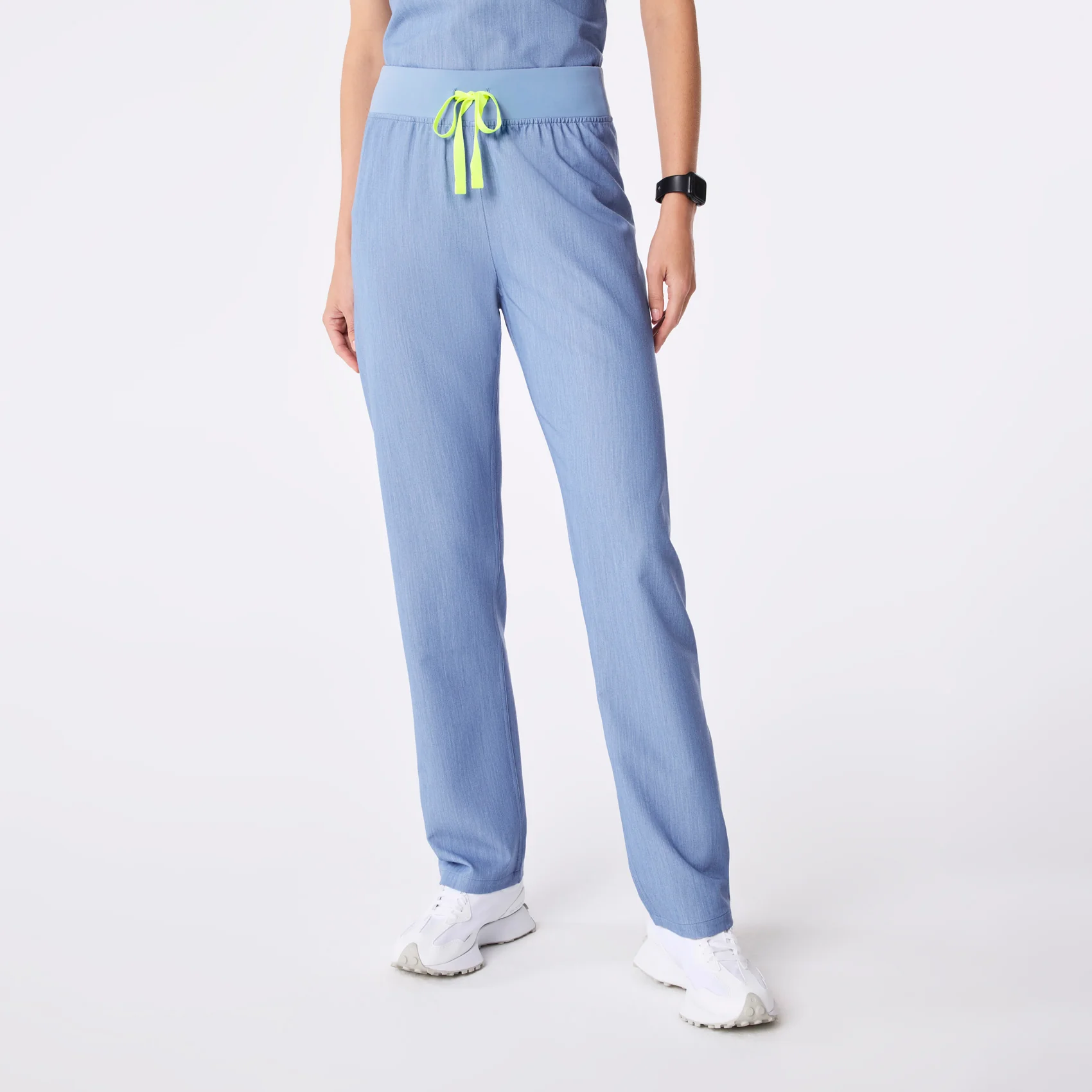 women's Heather Indigo High Waisted Livingston - Petite Basic Scrub Pantā¢