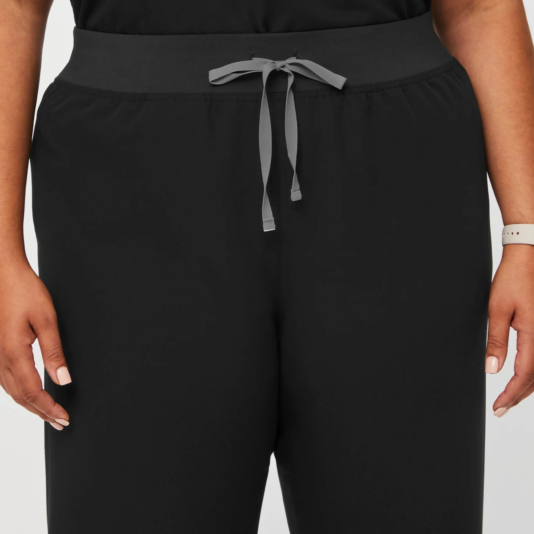 women's Black High Waisted Livingston™ - Tall Basic Scrub Pants (3XL - 6XL) - Image 5