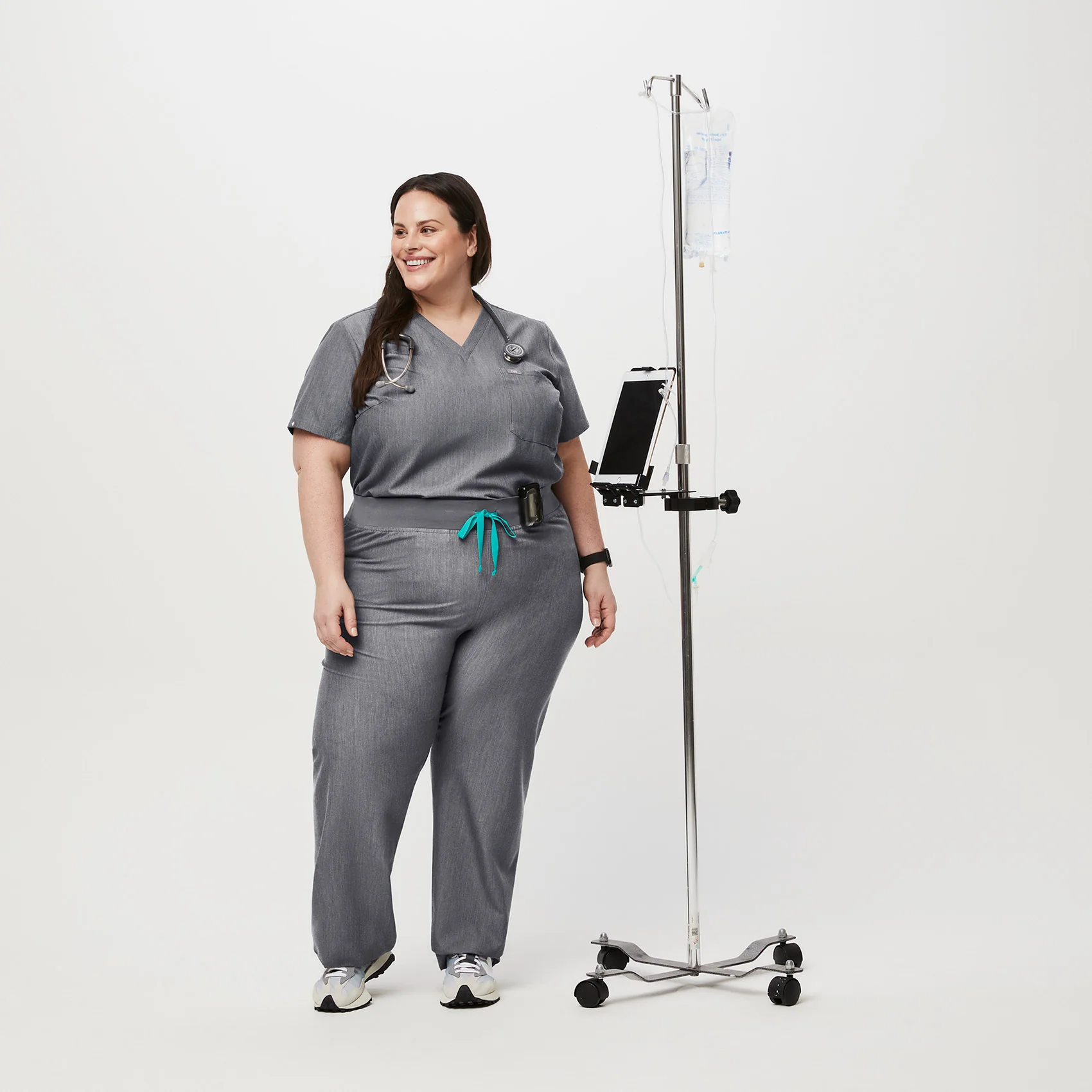 women's Graphite High Waisted Livingston™ - Tall Basic Scrub Pants (3XL - 6XL) - Image 6