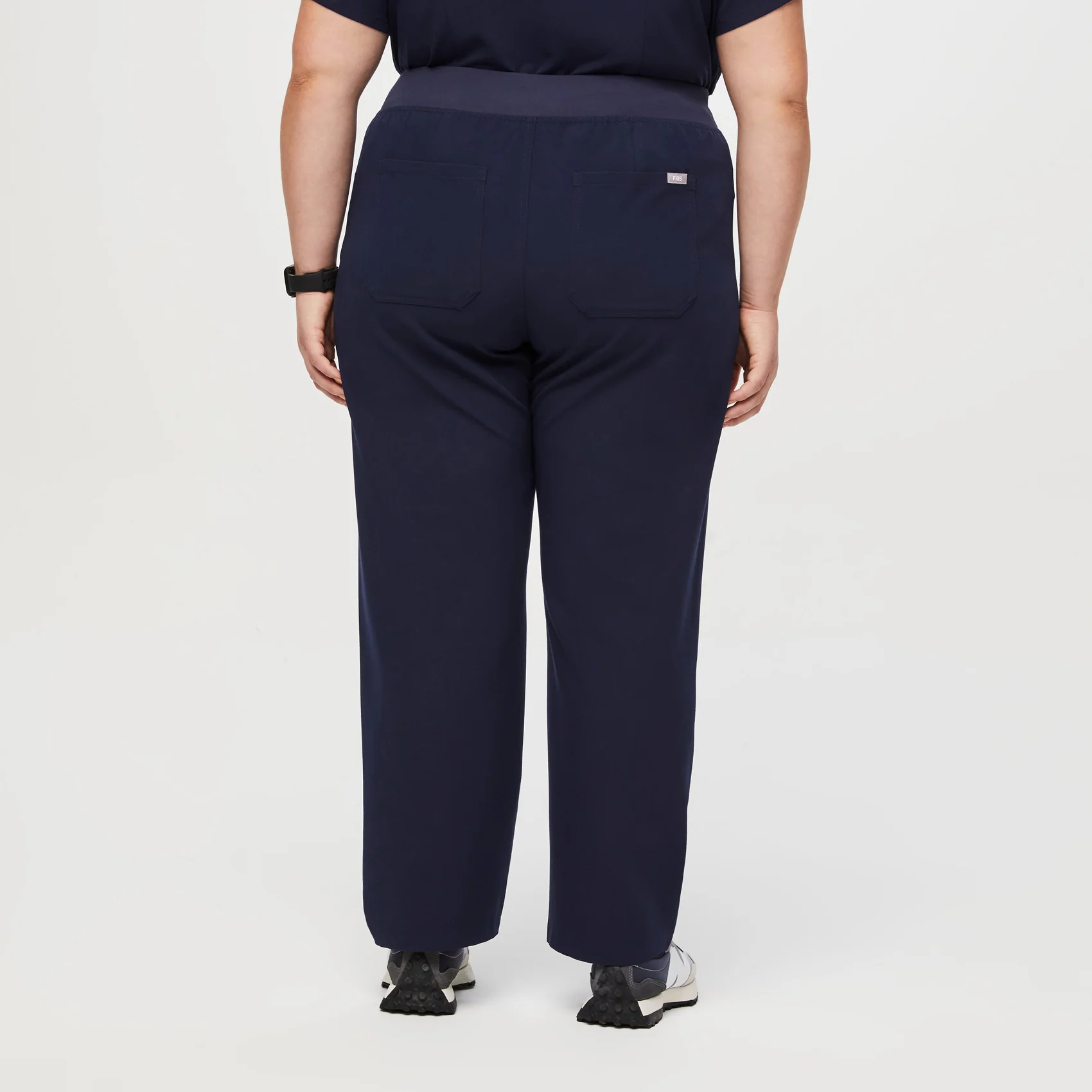women's Navy High Waisted Livingston™ - Tall Basic Scrub Pants (3XL - 6XL) - Image 4